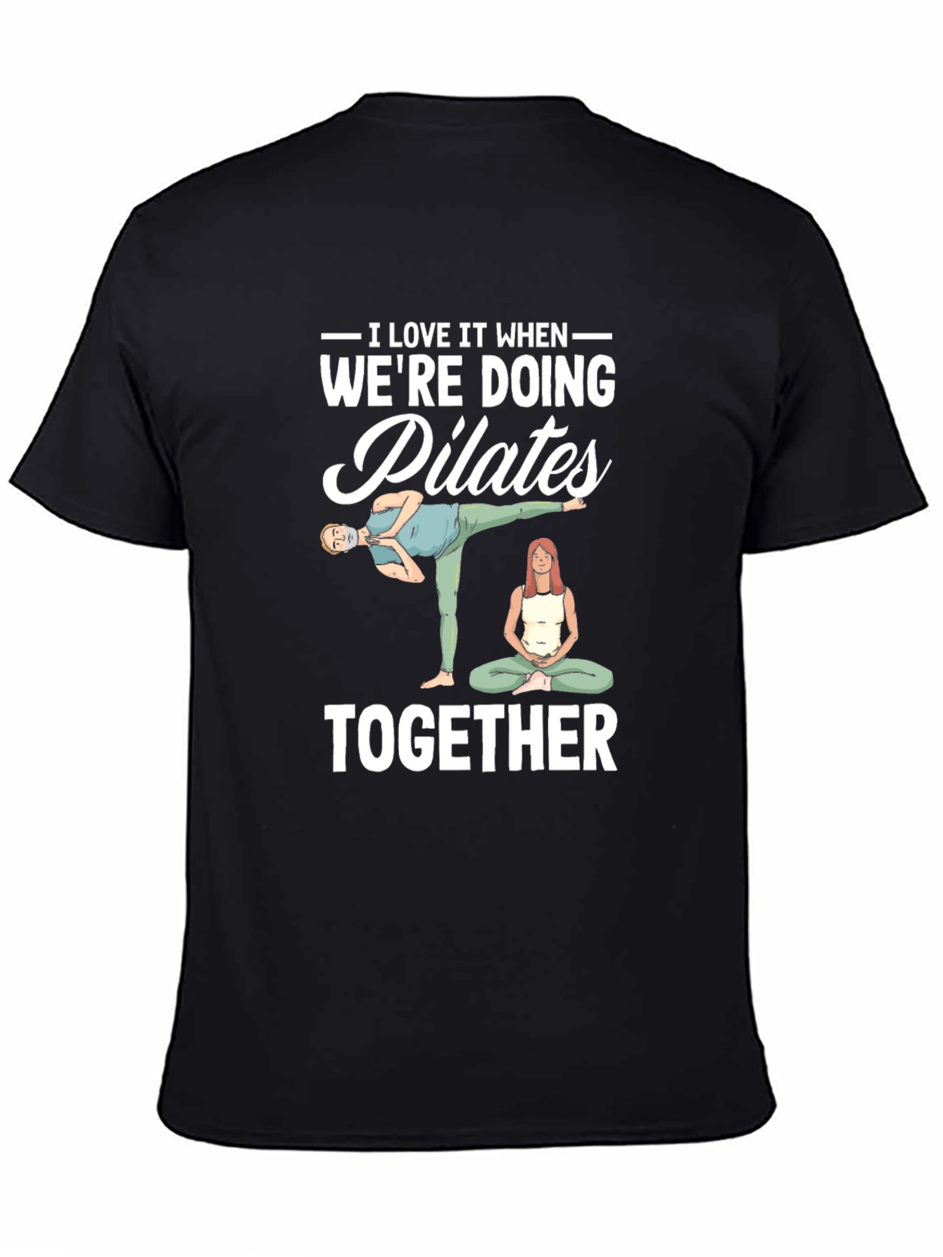 Pilates Couple T-Shirt - Workout Together