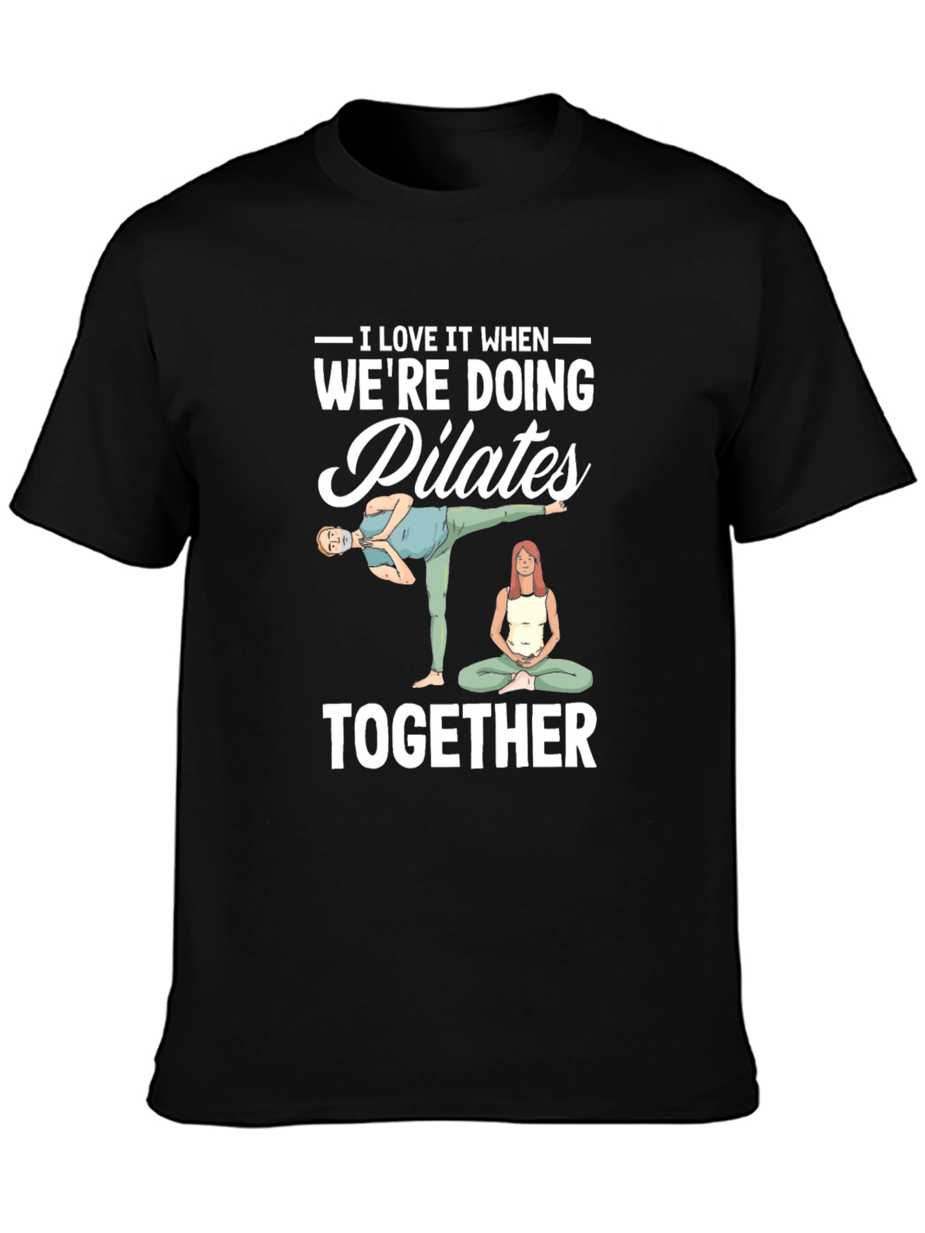 Pilates Couple T-Shirt - Workout Together