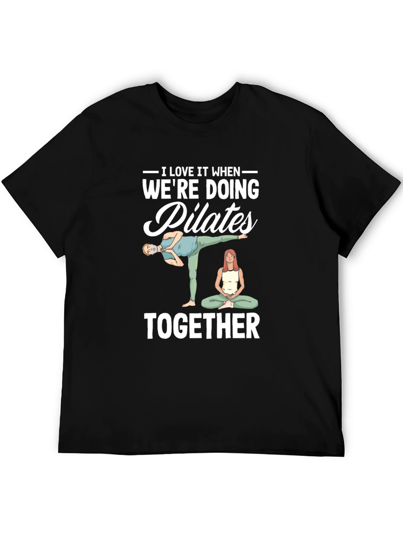 Pilates Couple T-Shirt - Workout Together
