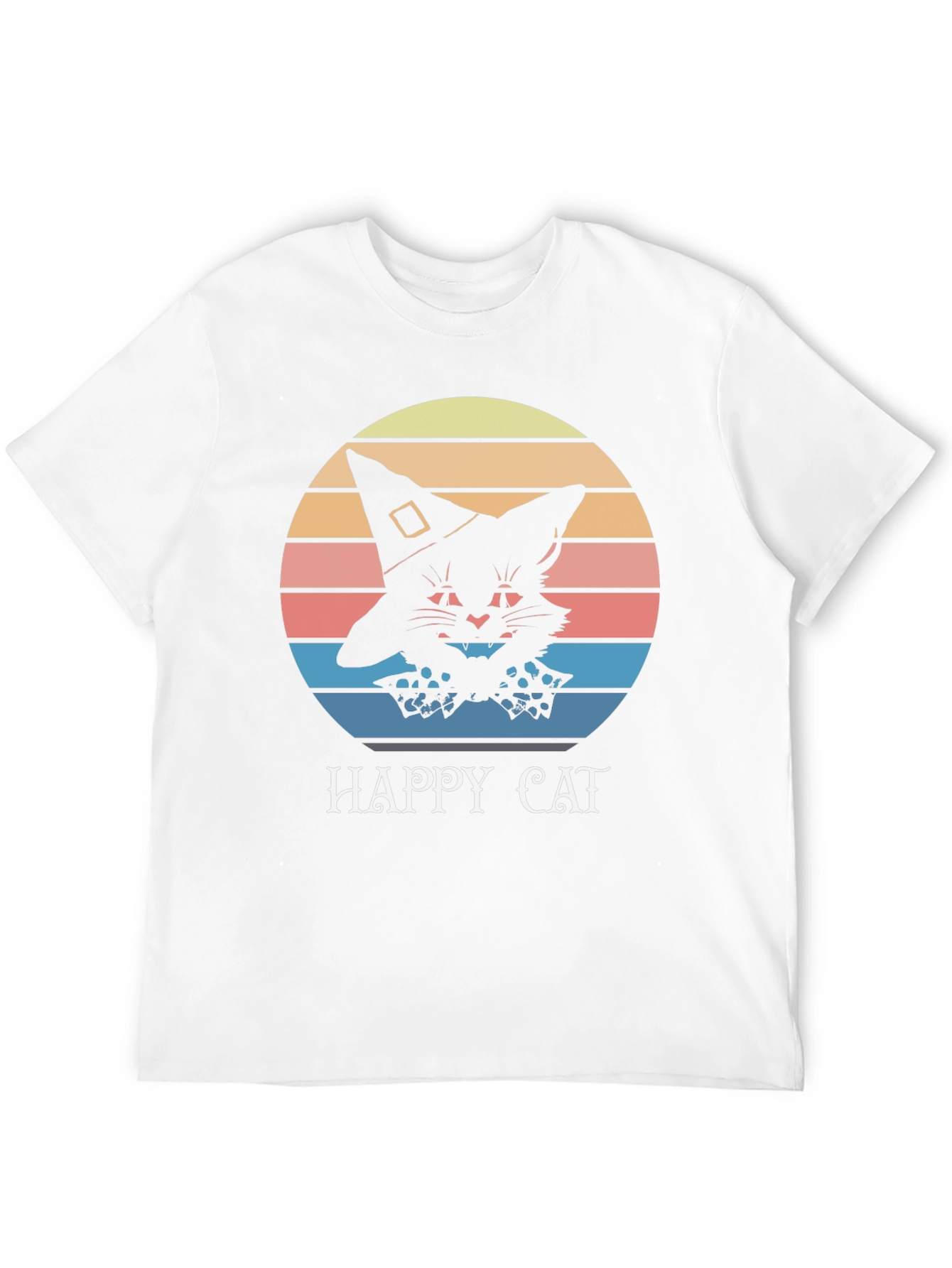 Happy Cat Halloween T-Shirt - Witch Hat