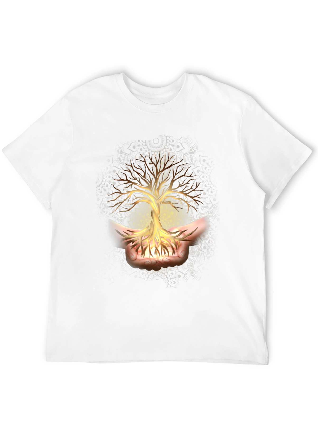 Tree of Life Graphic Tee - Black Cotton Shirt