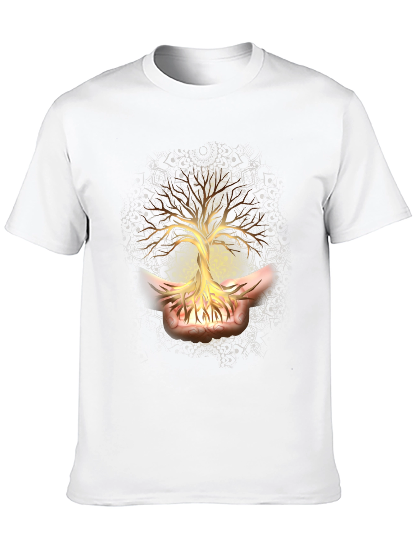Tree of Life Graphic Tee - Black Cotton Shirt