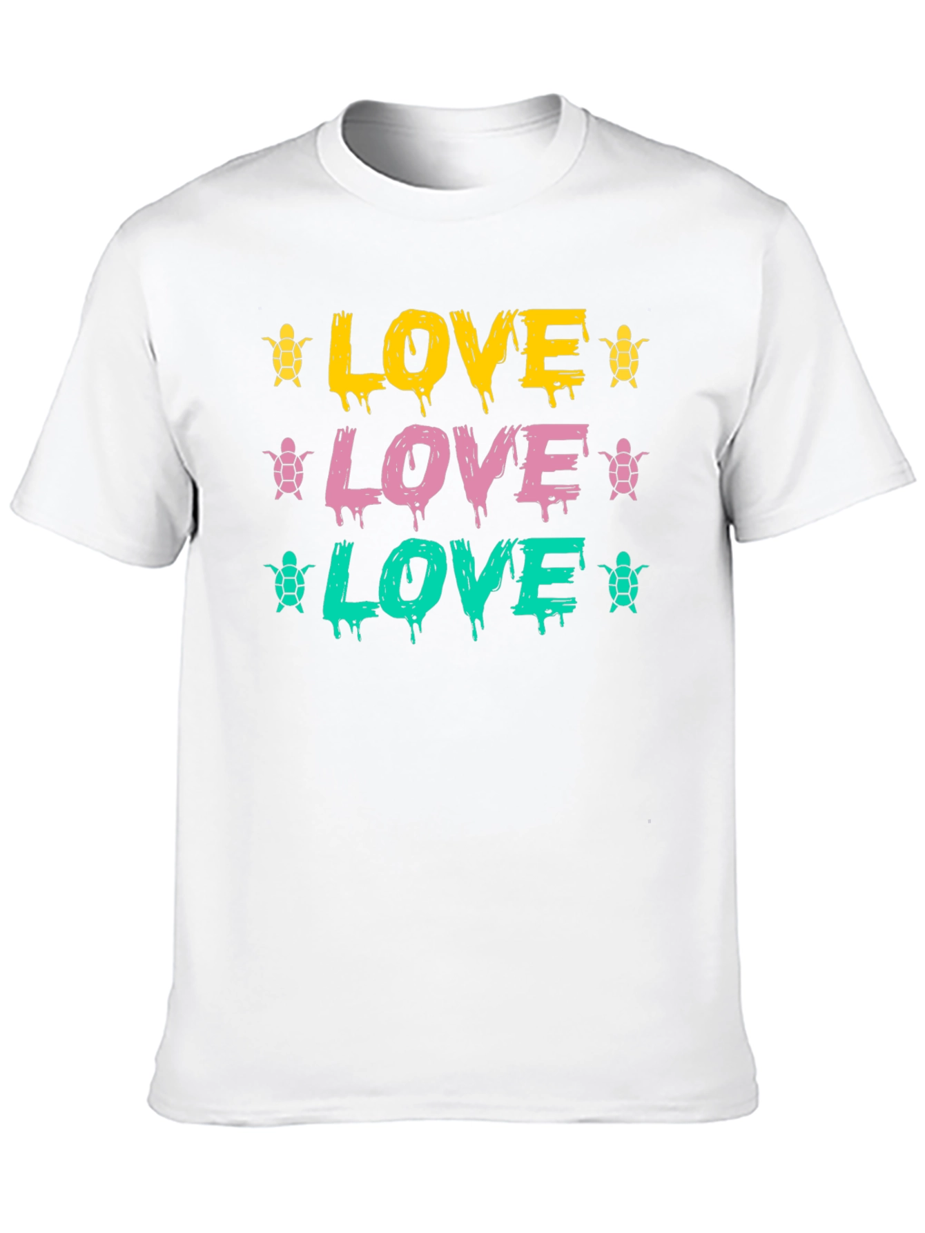 Love Turtles Graphic Tee - Black