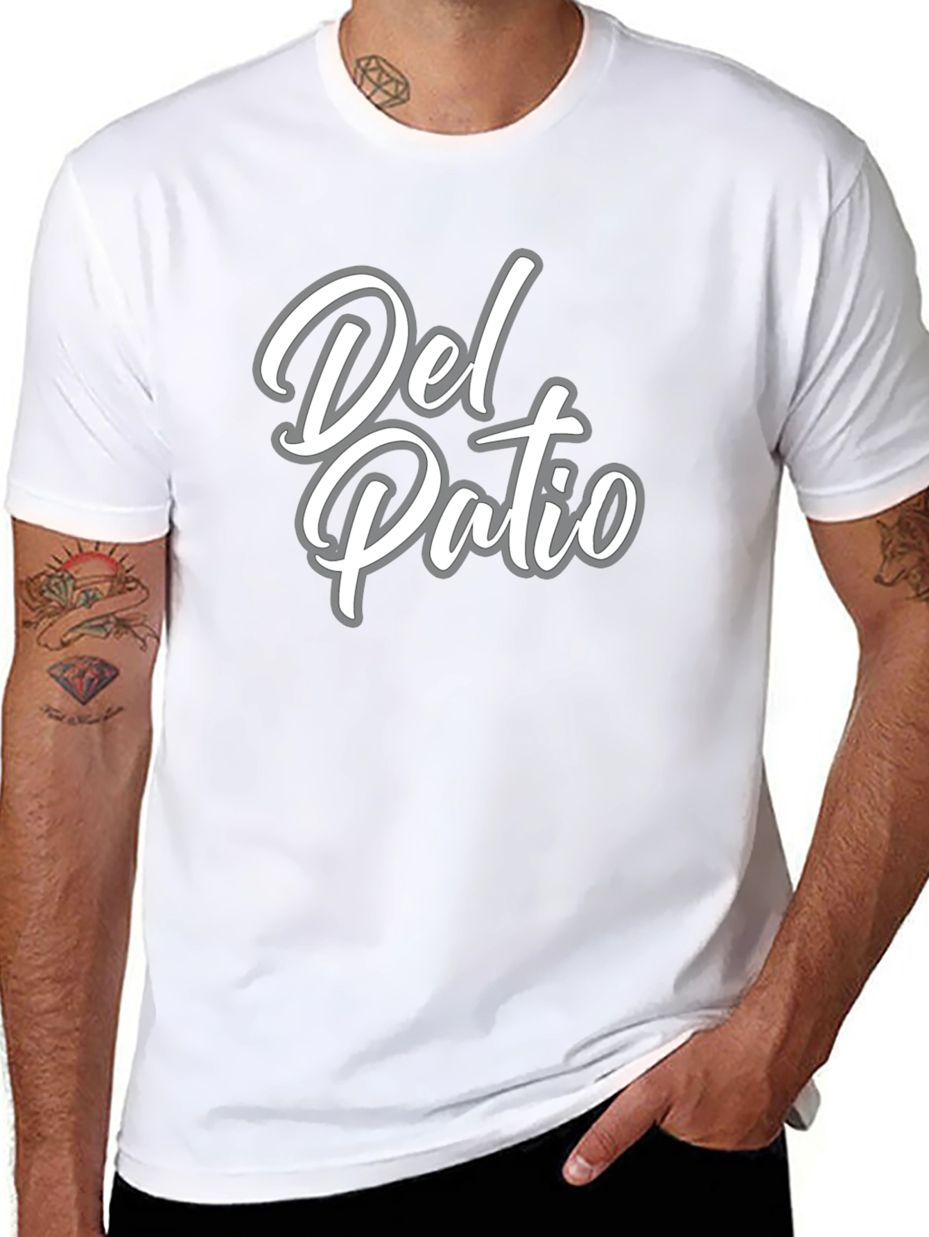 Del Patio Black T-Shirt