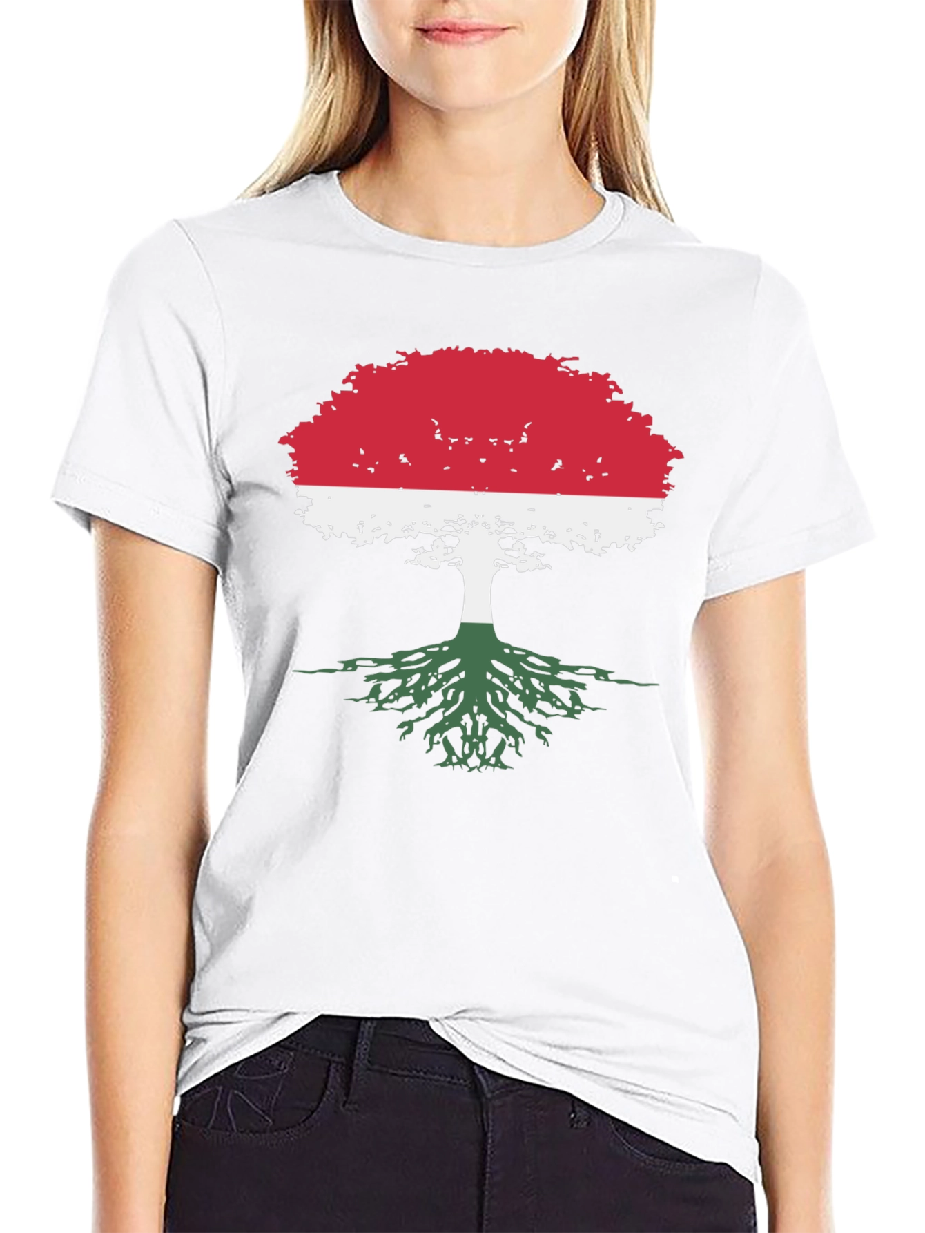 Hungary Flag Tree T-Shirt - Roots Pride