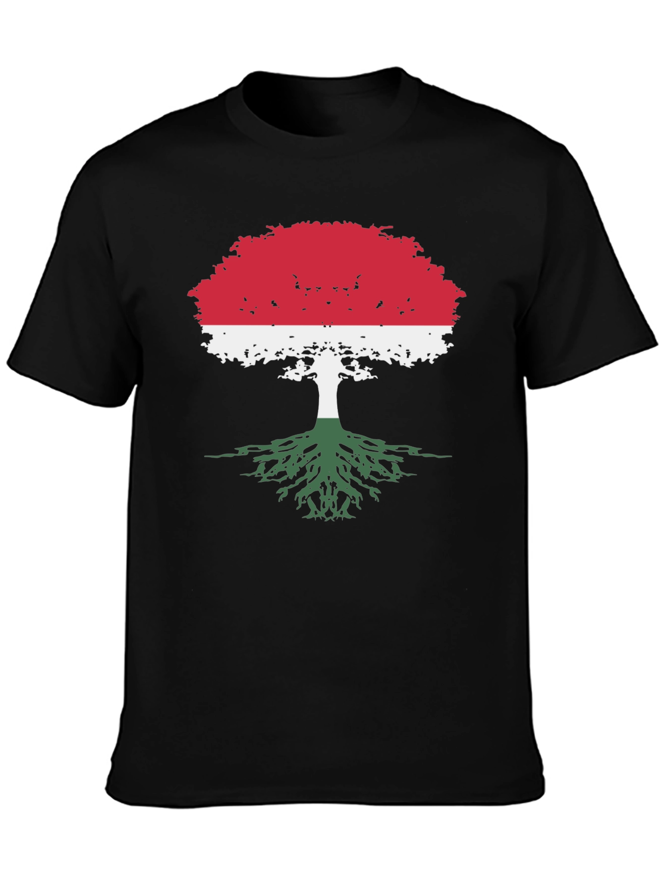 Hungary Flag Tree T-Shirt - Roots Pride
