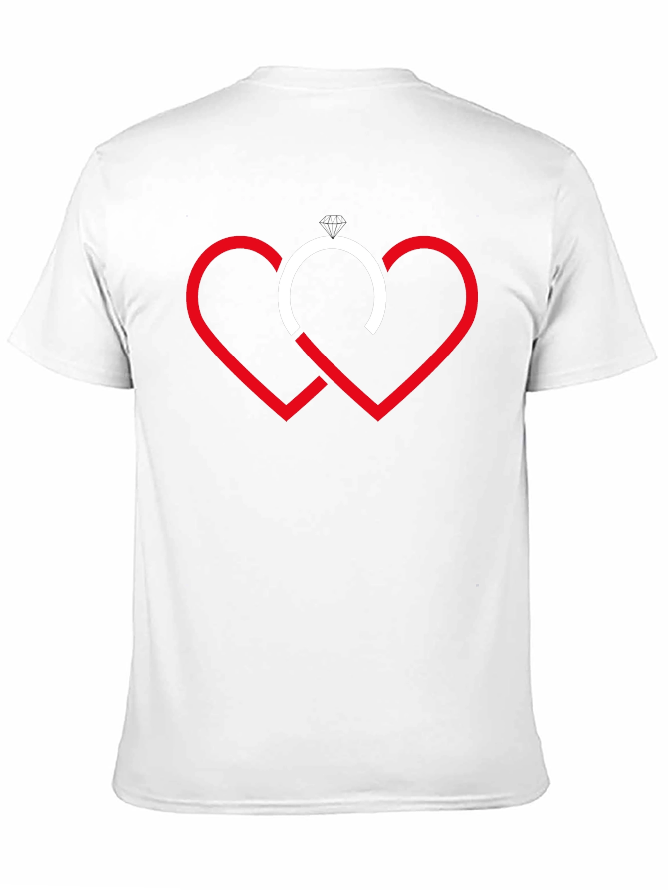 Love & Commitment T-Shirt - Hearts & Ring