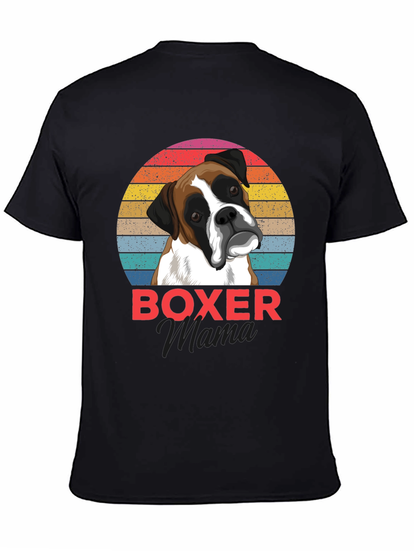 Boxer Mama Graphic Tee - Dog Lover Shirt