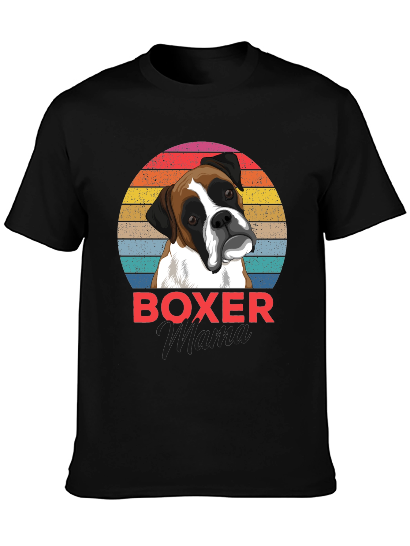 Boxer Mama Graphic Tee - Dog Lover Shirt