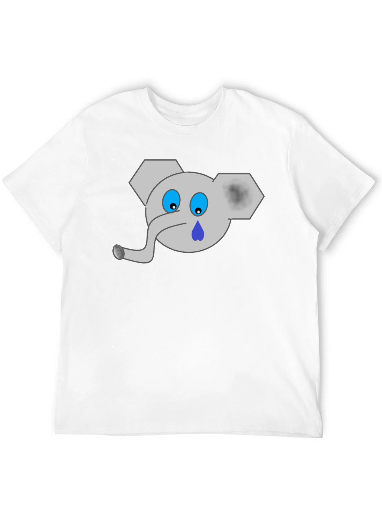 Sad Elephant Graphic Tee - Black T-Shirt