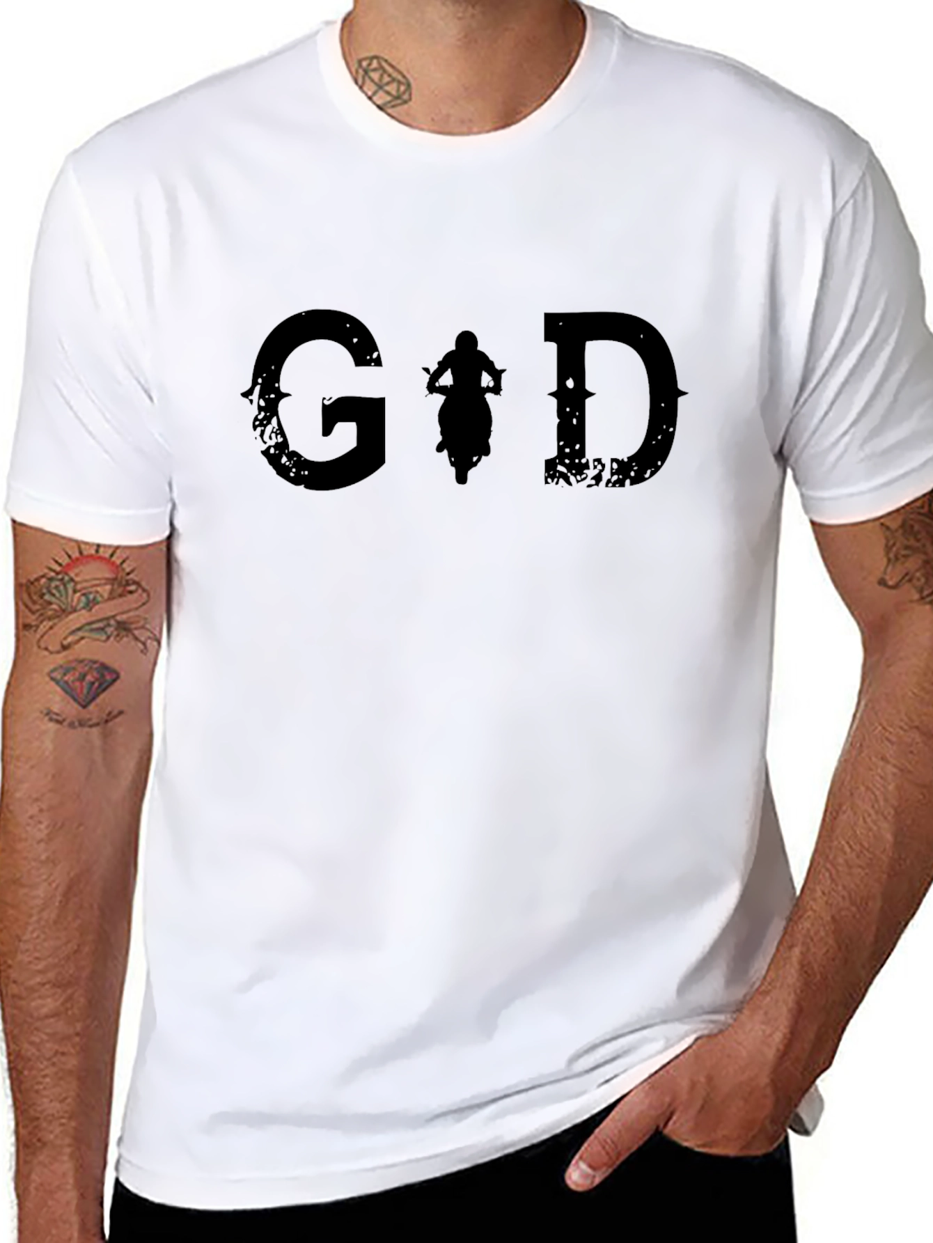 God Bike Rider Graphic T-Shirt