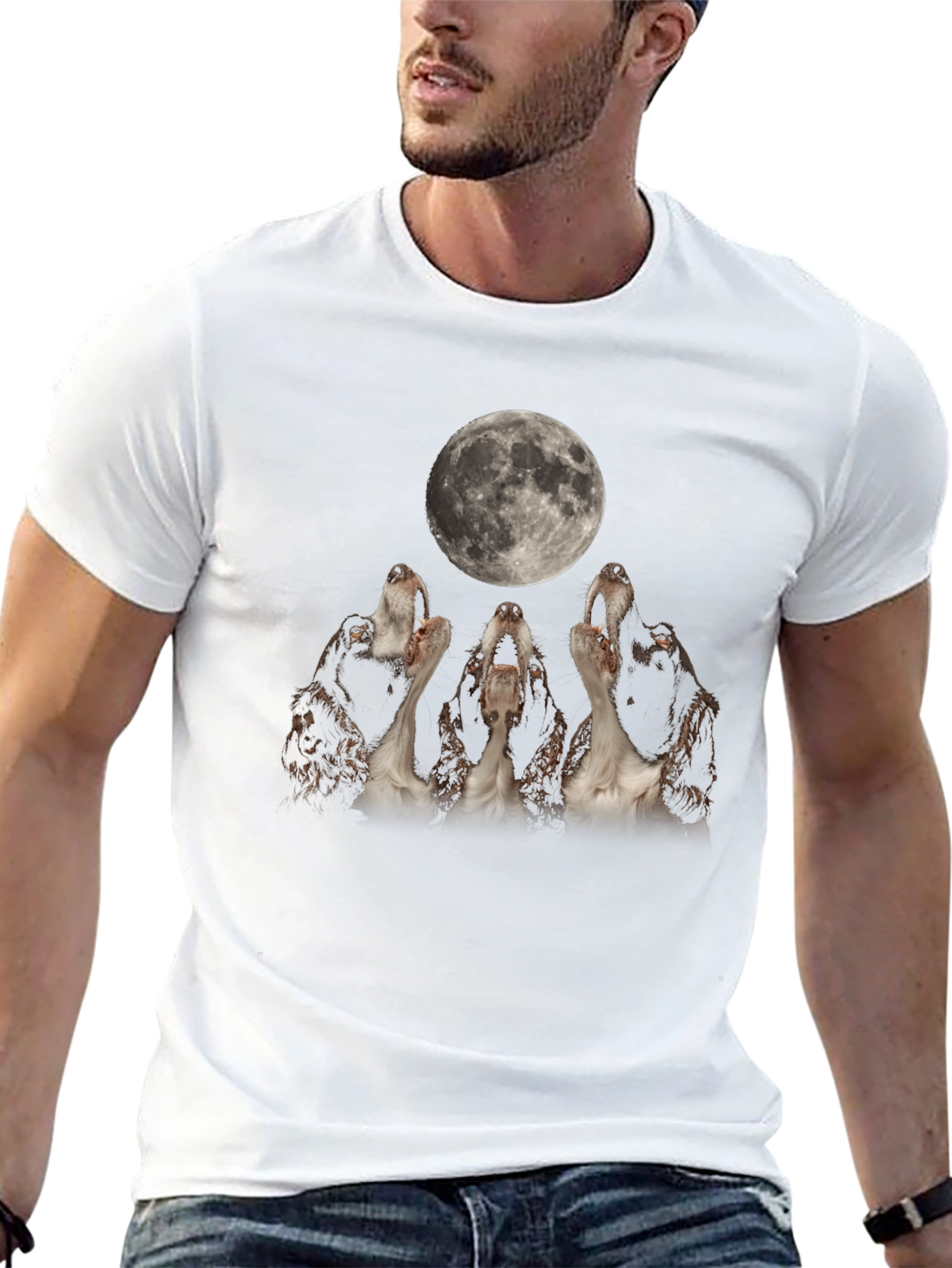 Three Dog Moon T-Shirt - Black Cotton Tee