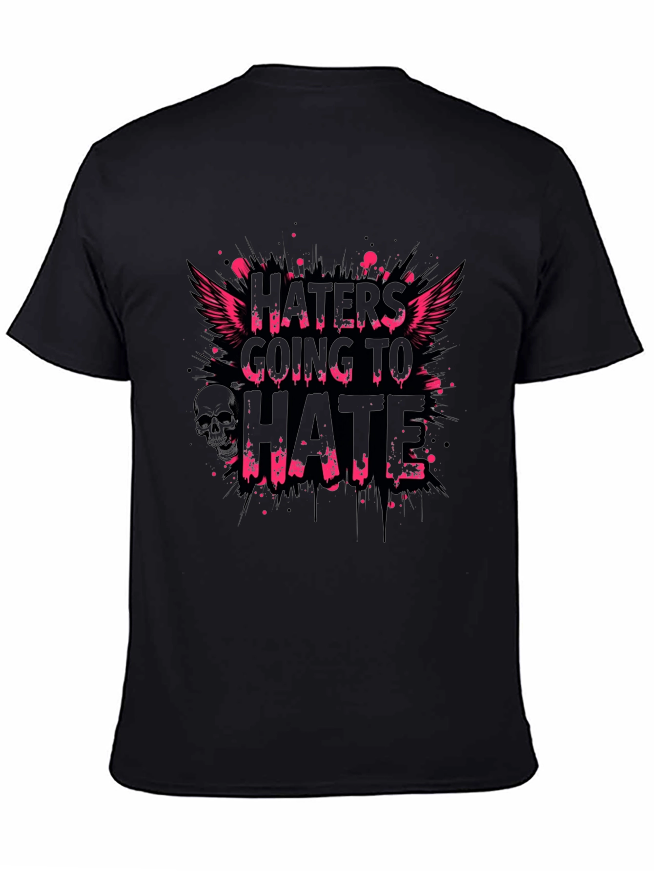 Haters Going To Hate Graphic Tee - Black