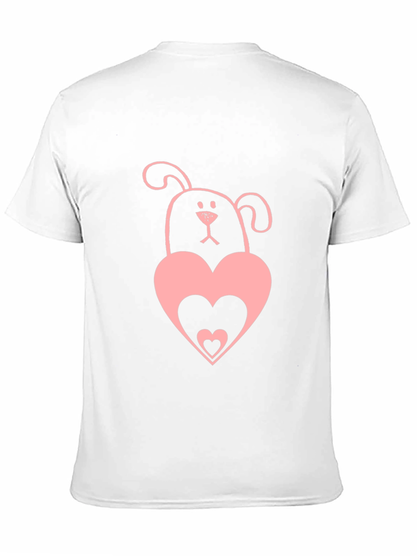 Dog & Heart Graphic Tee - Black