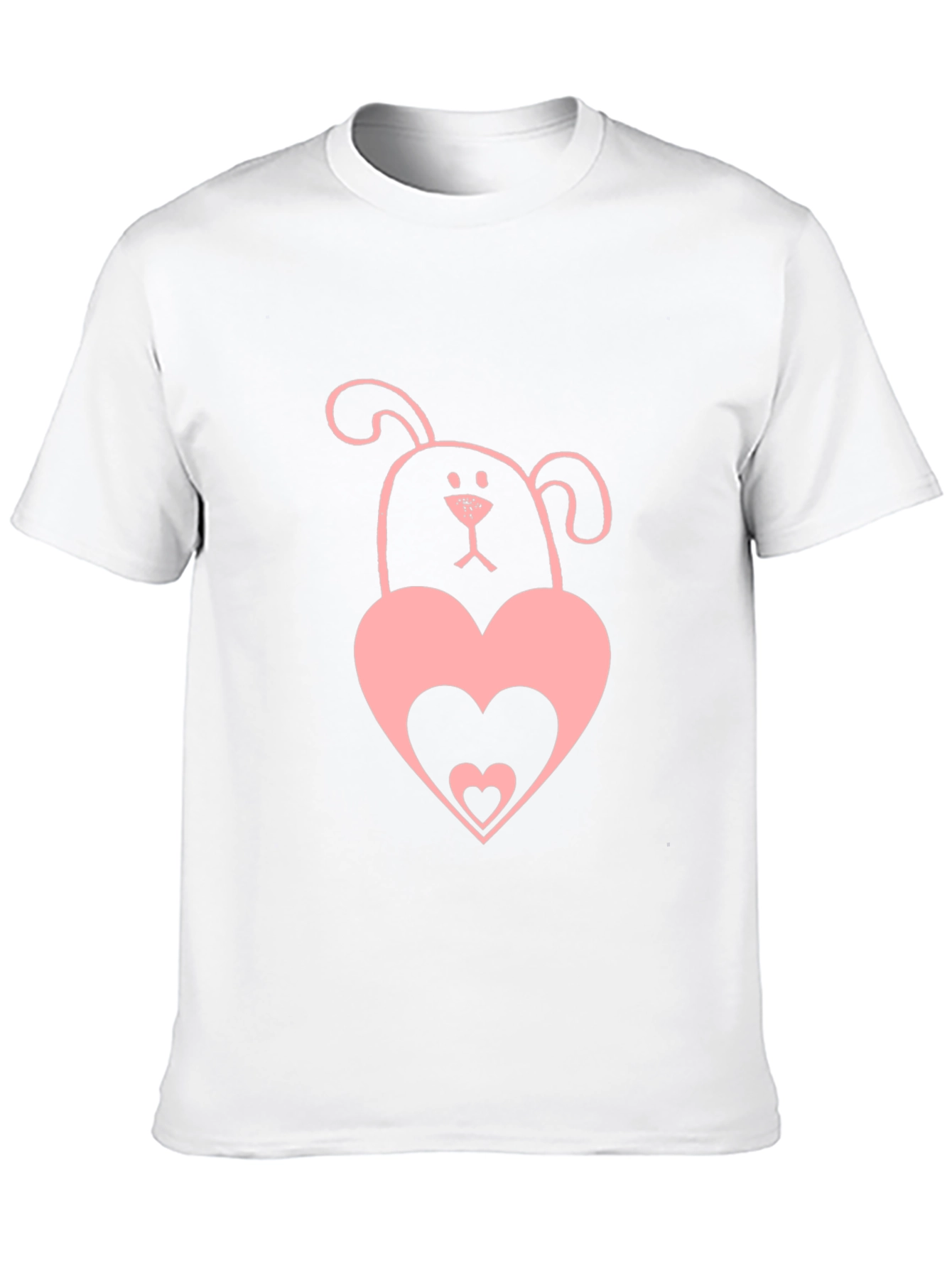 Dog & Heart Graphic Tee - Black