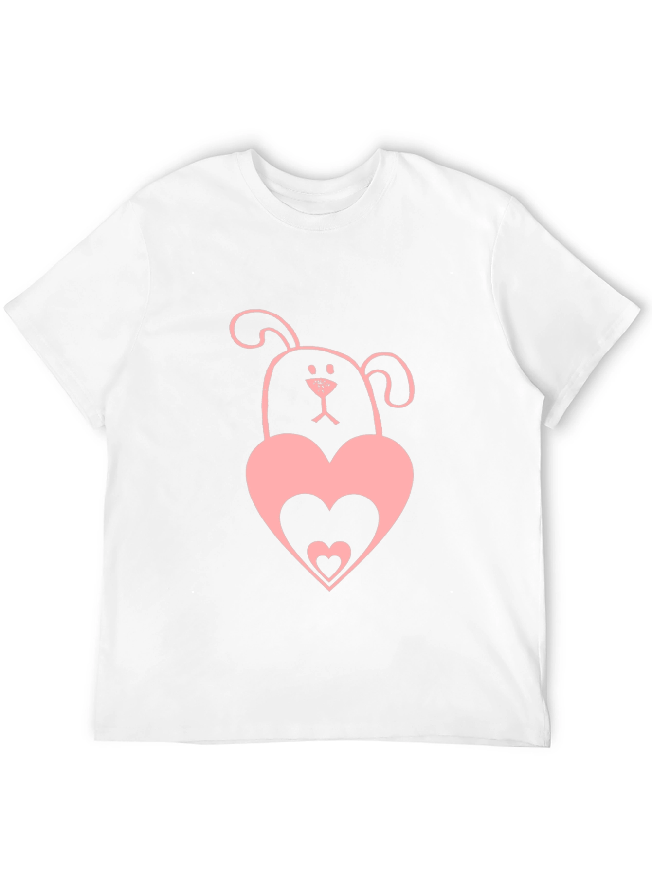 Dog & Heart Graphic Tee - Black