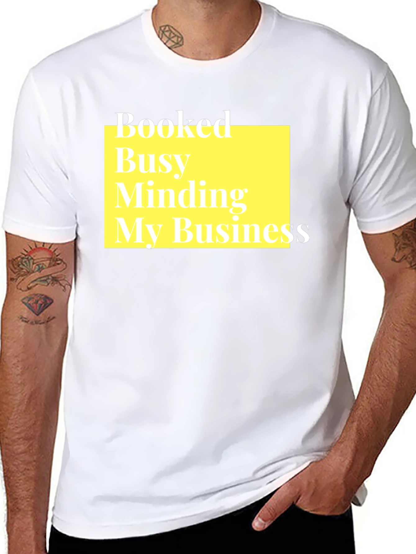 Booked Busy Minding My Business Black T-Shirt