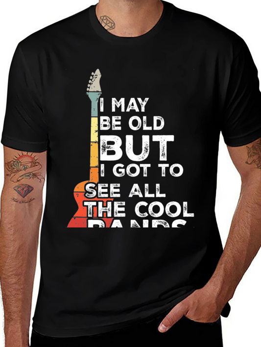 Retro Guitar T-Shirt - Cool Bands