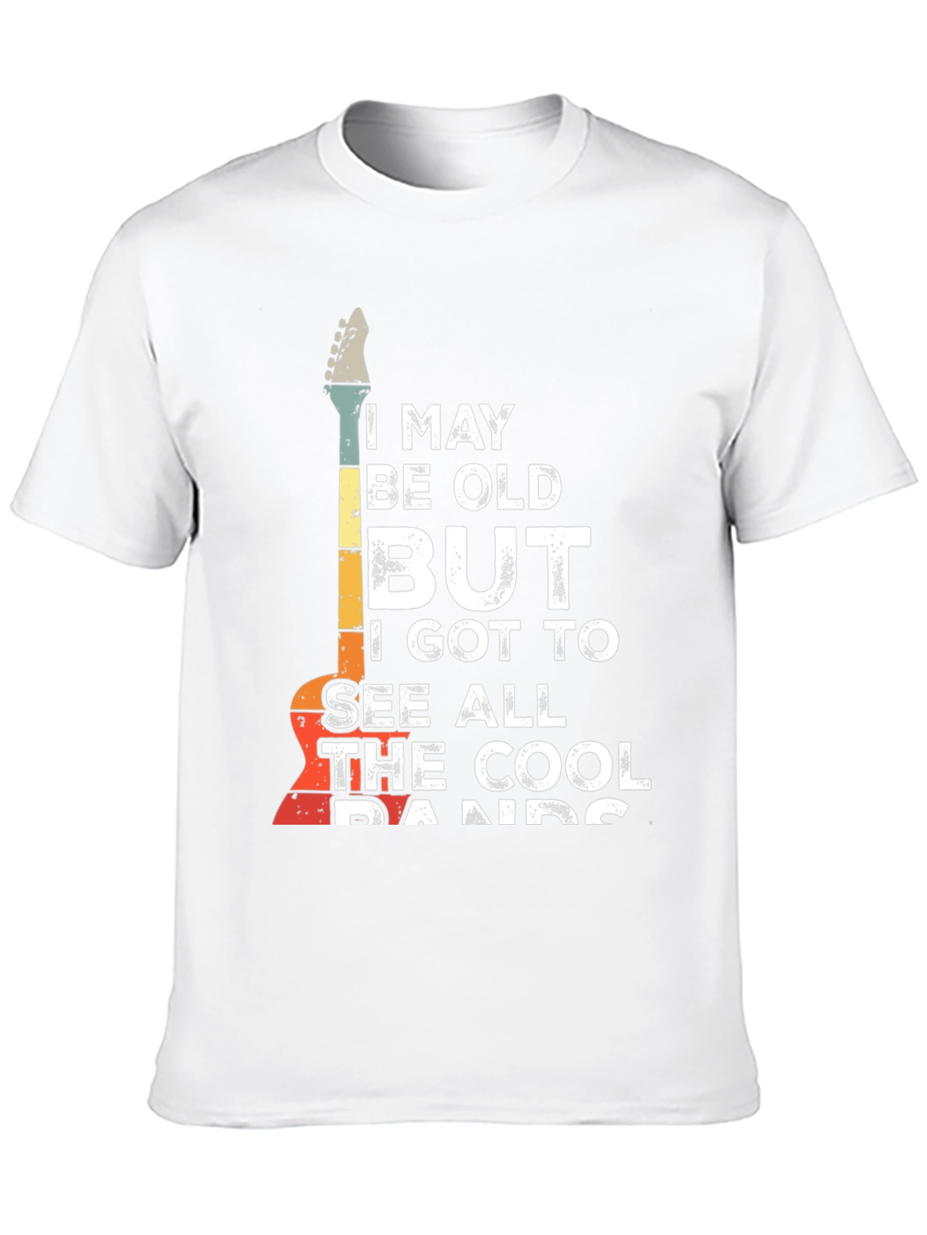 Retro Guitar T-Shirt - Cool Bands