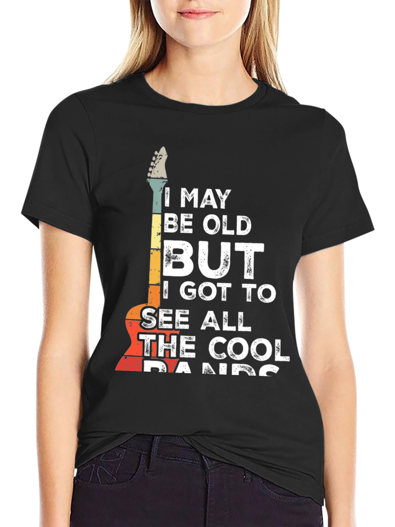 Retro Guitar T-Shirt - Cool Bands