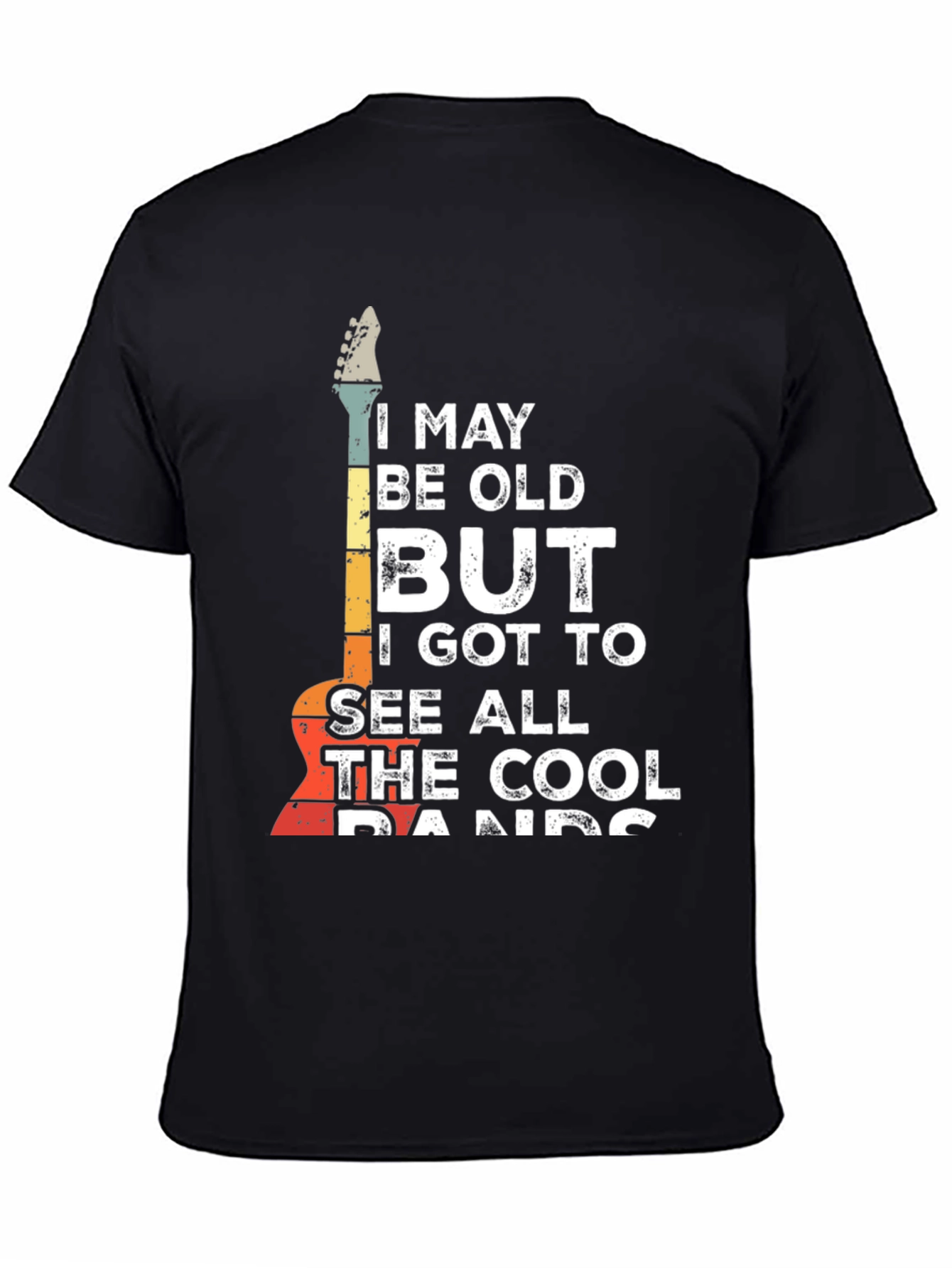 Retro Guitar T-Shirt - Cool Bands