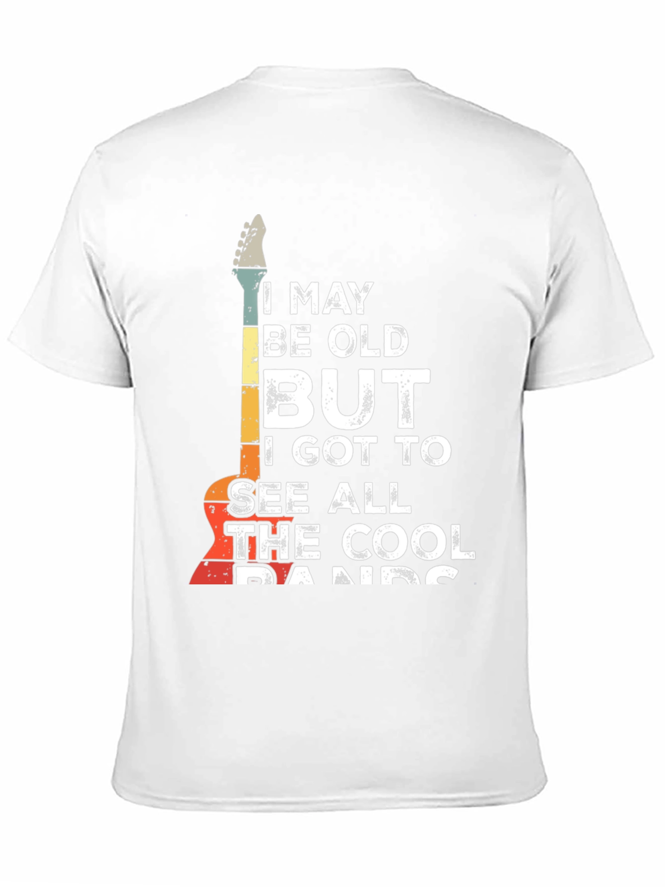 Retro Guitar T-Shirt - Cool Bands