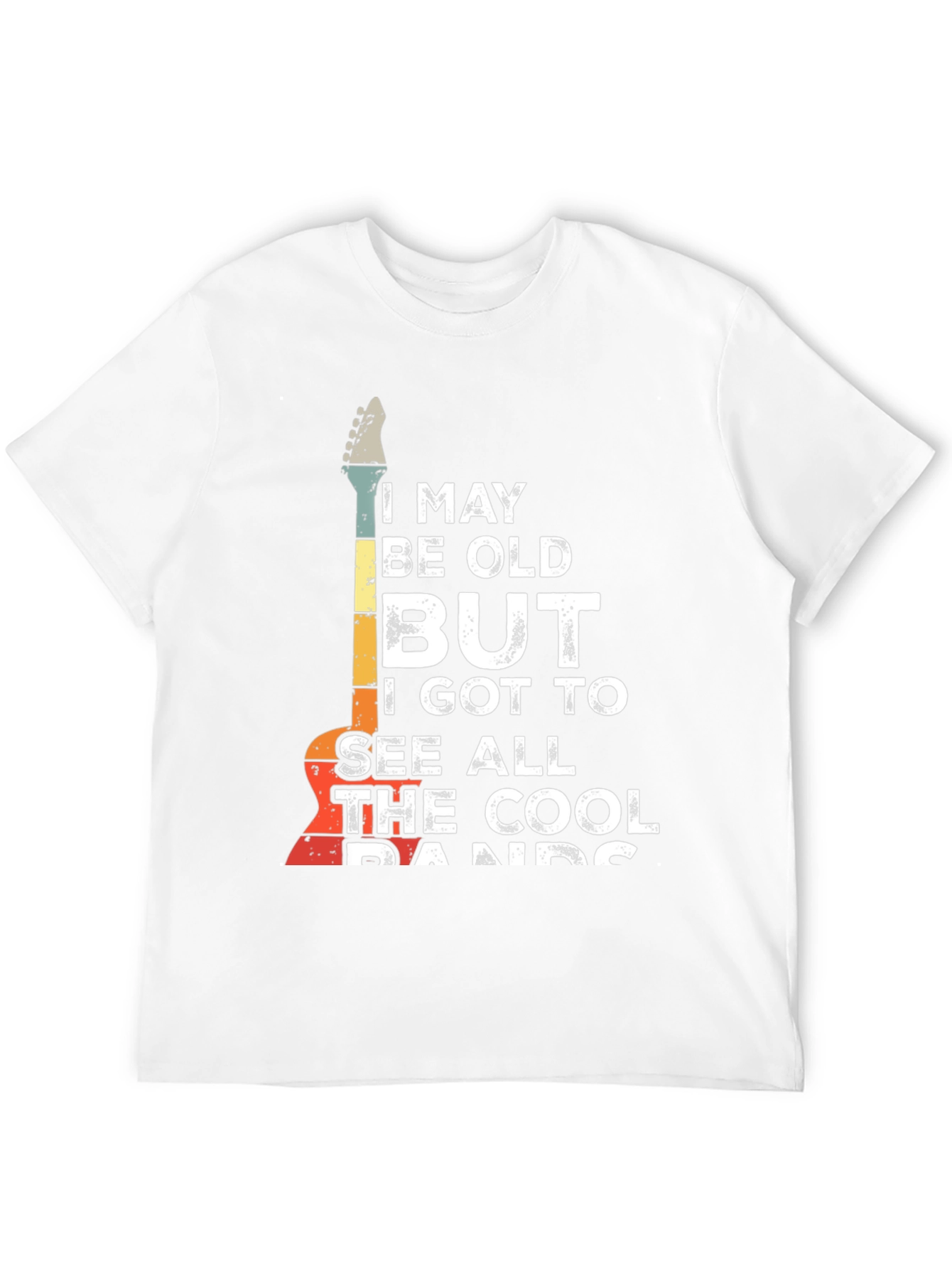 Retro Guitar T-Shirt - Cool Bands