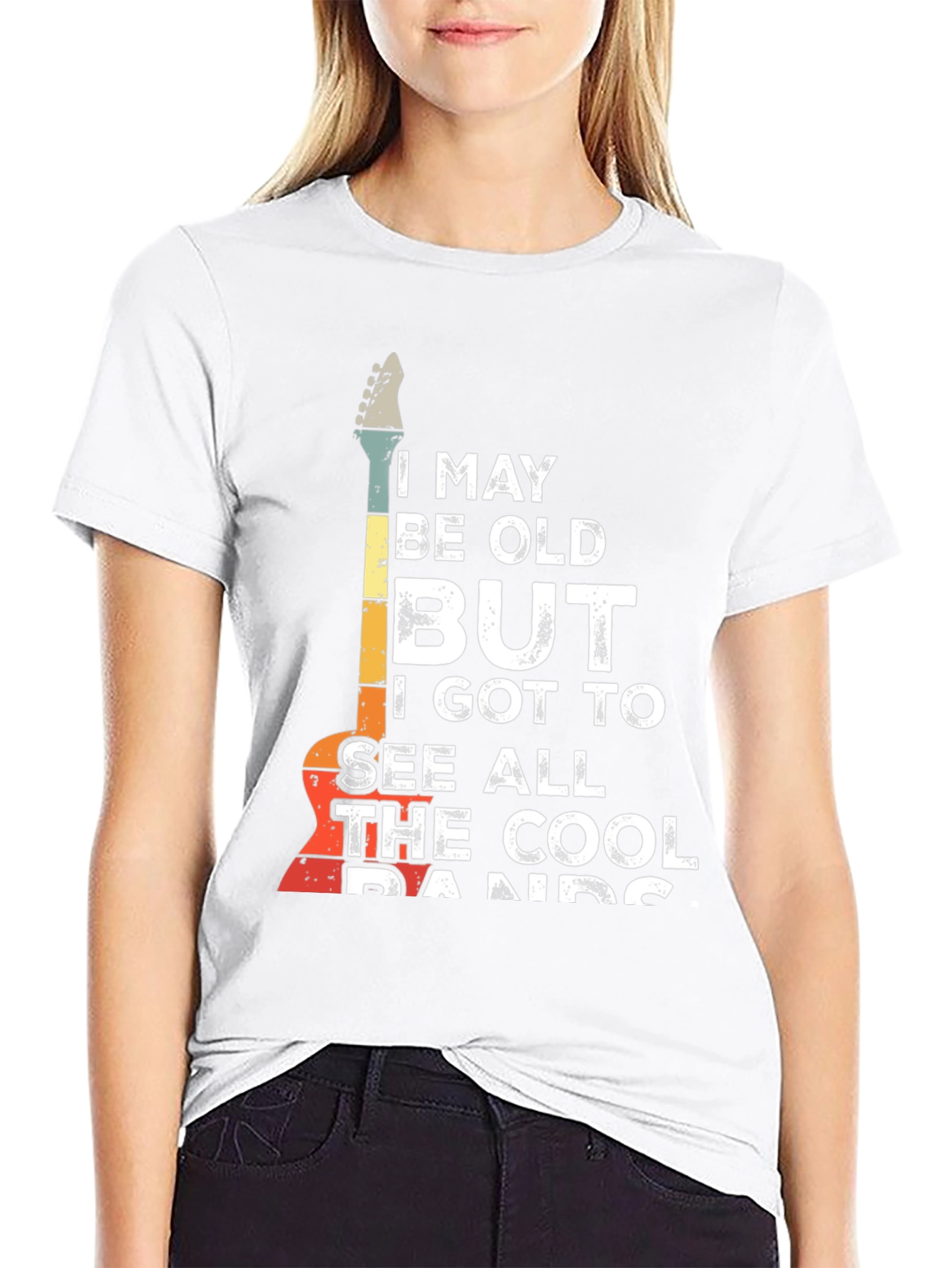Retro Guitar T-Shirt - Cool Bands