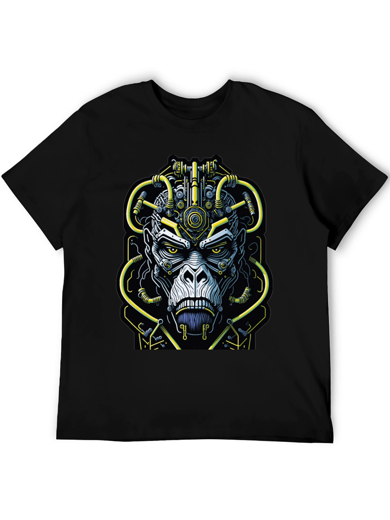 Cyber Ape Graphic Tee - Edgy Streetwear