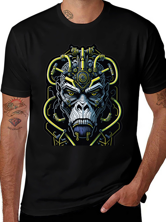 Cyber Ape Graphic Tee - Edgy Streetwear