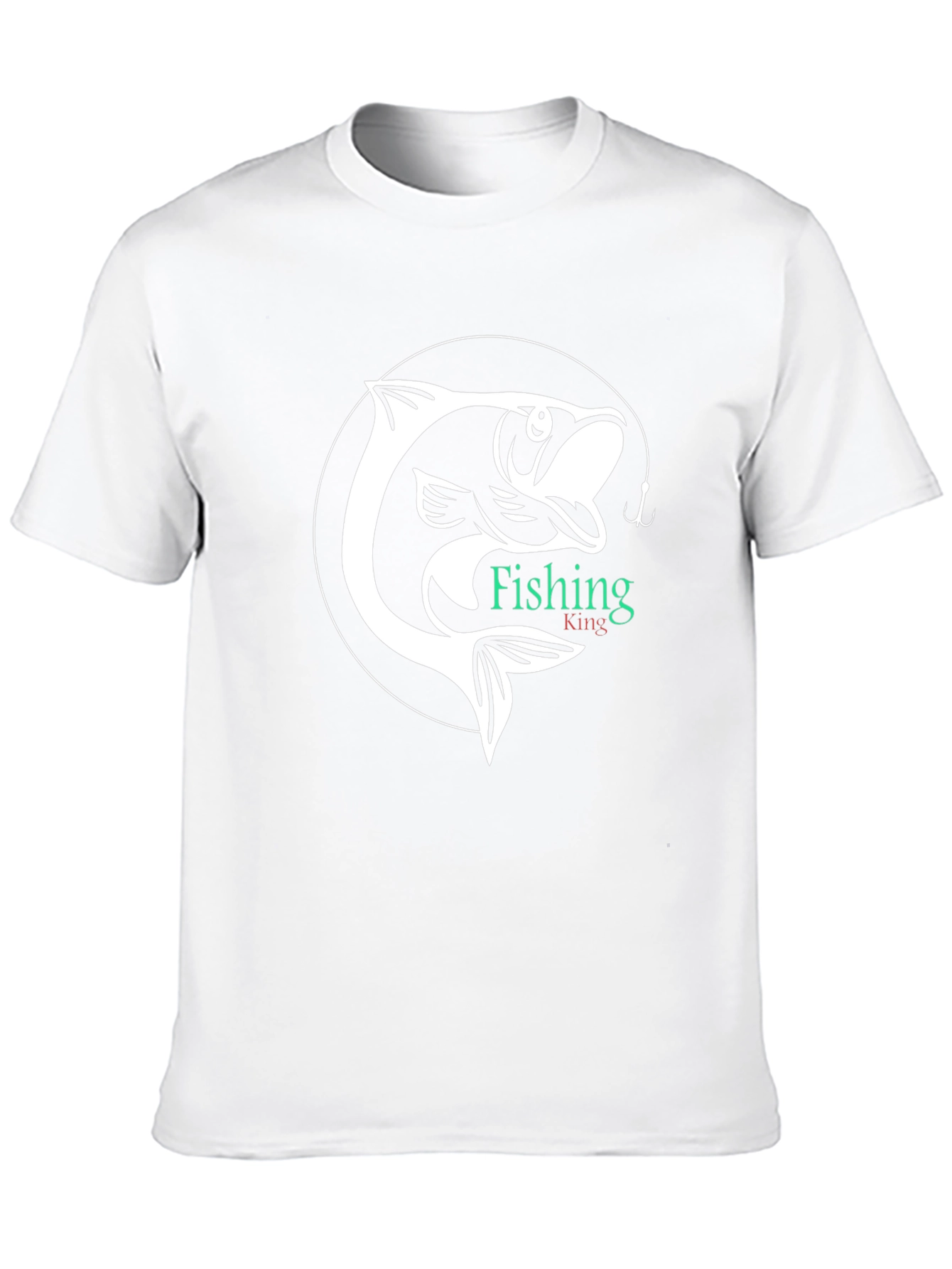 Fishing King Graphic Tee - Black Cotton Shirt