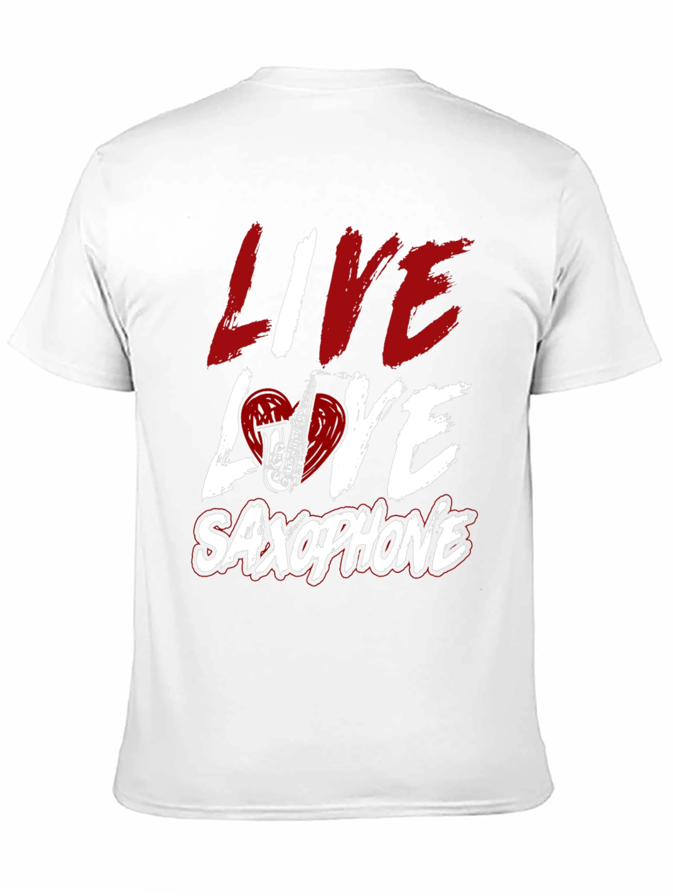 Live Love Saxophone Graphic Tee
