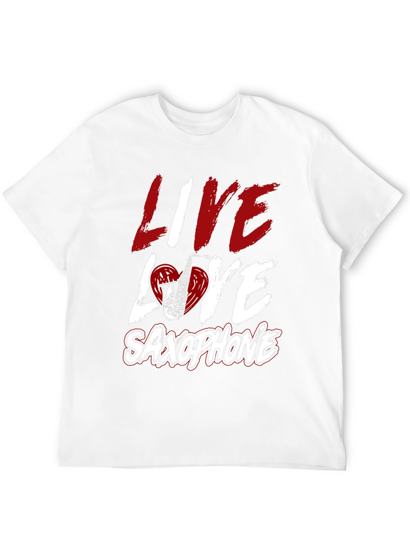 Live Love Saxophone Graphic Tee