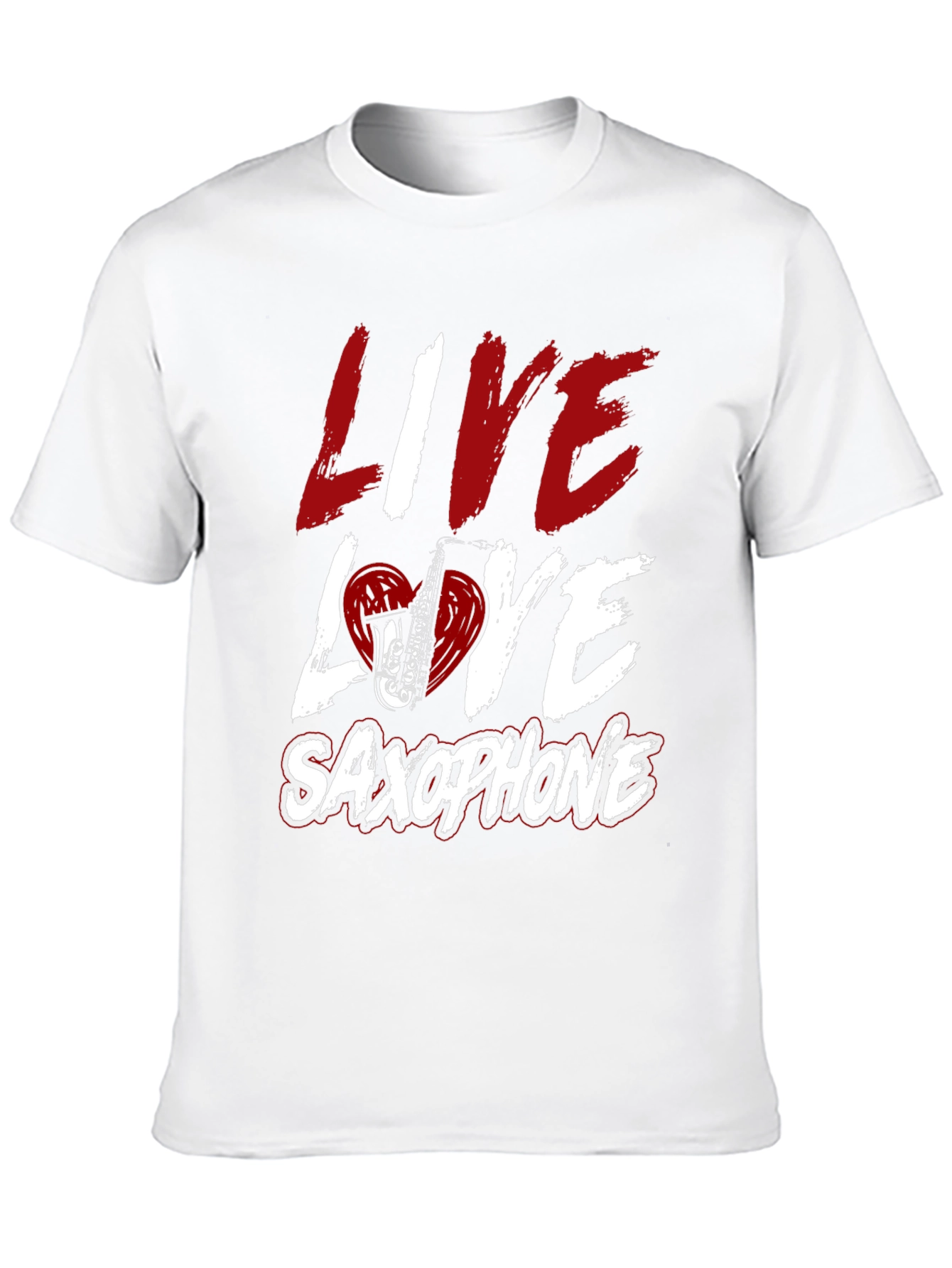 Live Love Saxophone Graphic Tee