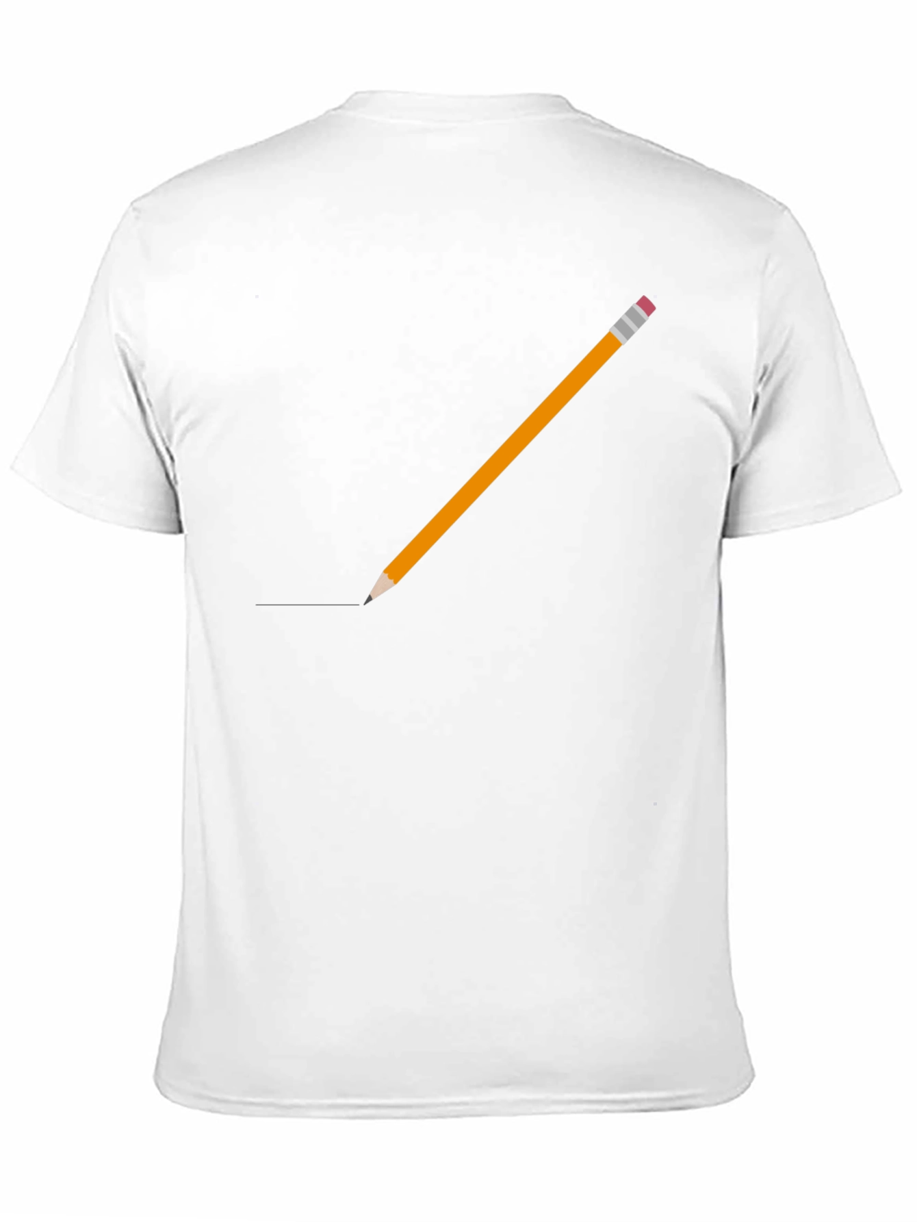Pencil Graphic Black T-Shirt