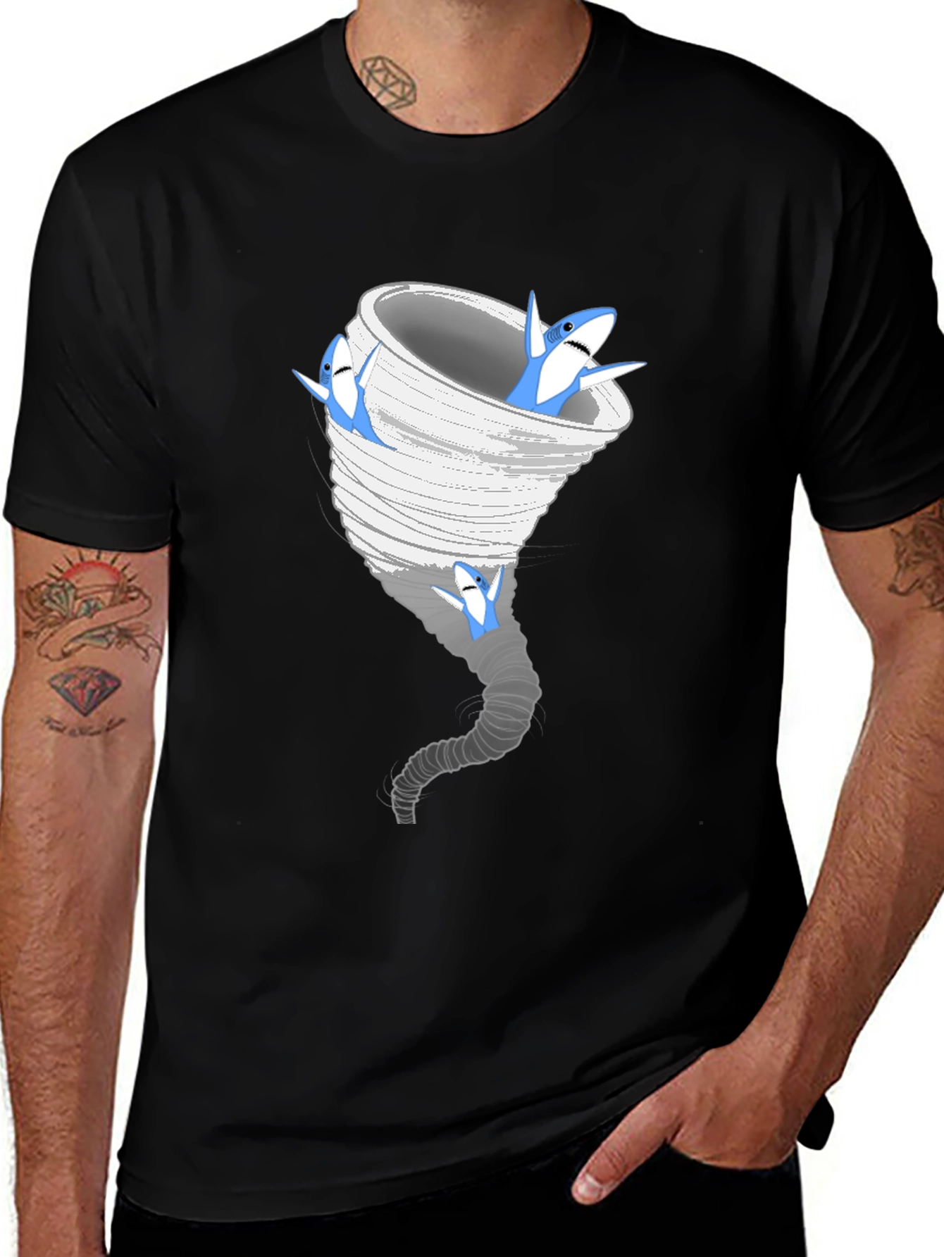 Sharknado T-Shirt - Funny Tornado Graphic Tee