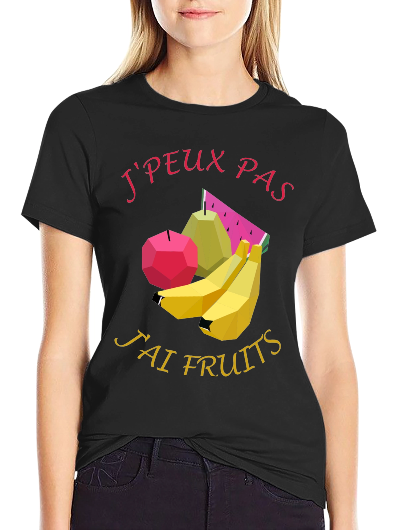 Jpeux Pas Jai Fruits Graphic Tee - Black