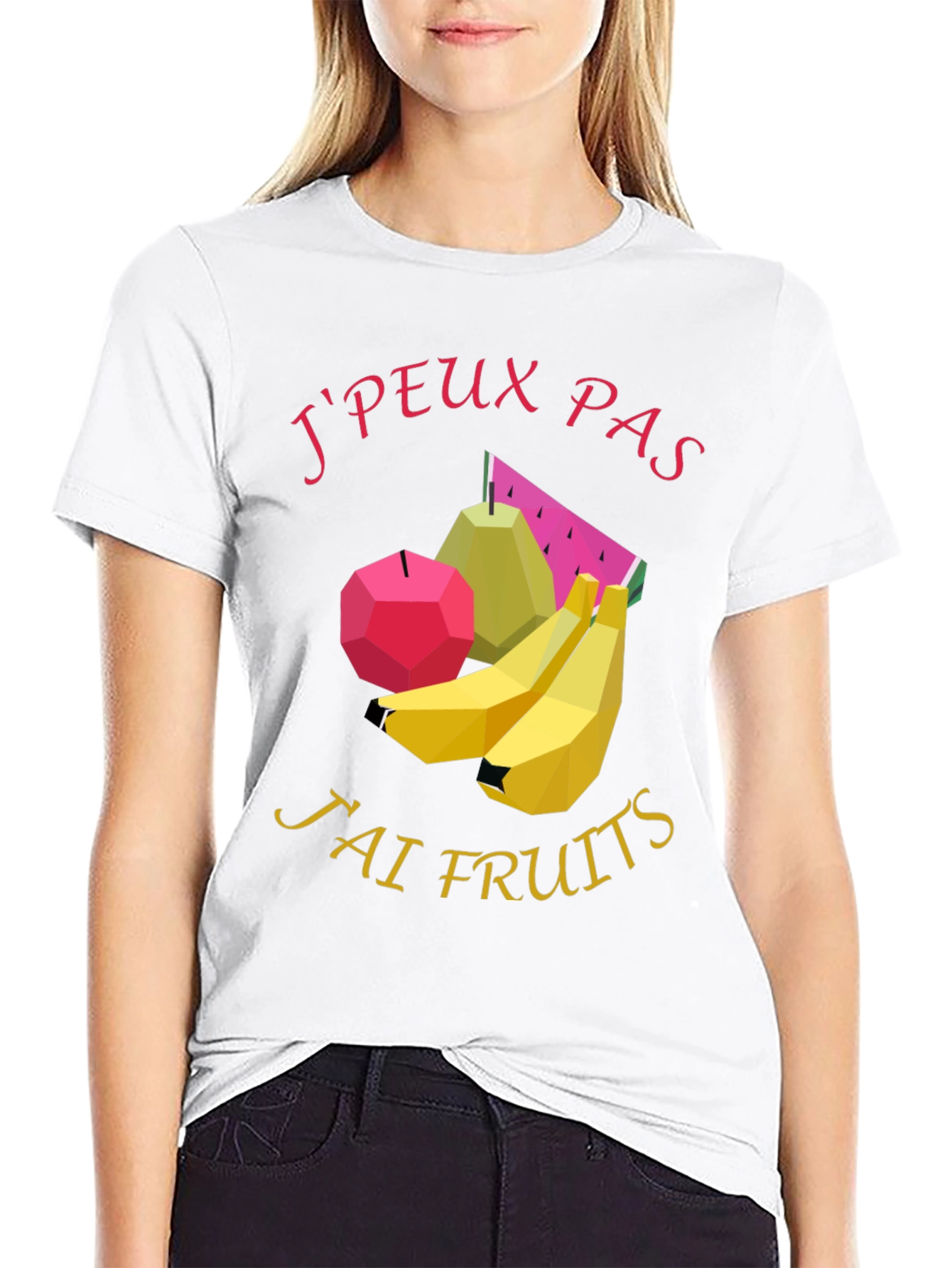 Jpeux Pas Jai Fruits Graphic Tee - Black