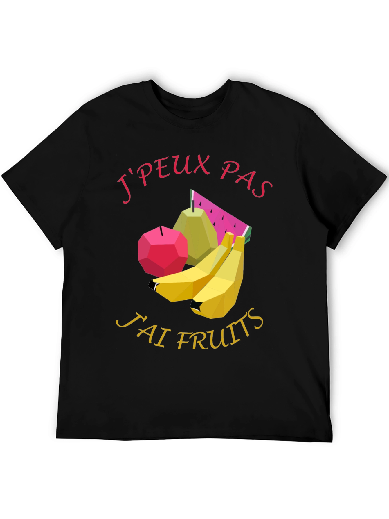 Jpeux Pas Jai Fruits Graphic Tee - Black