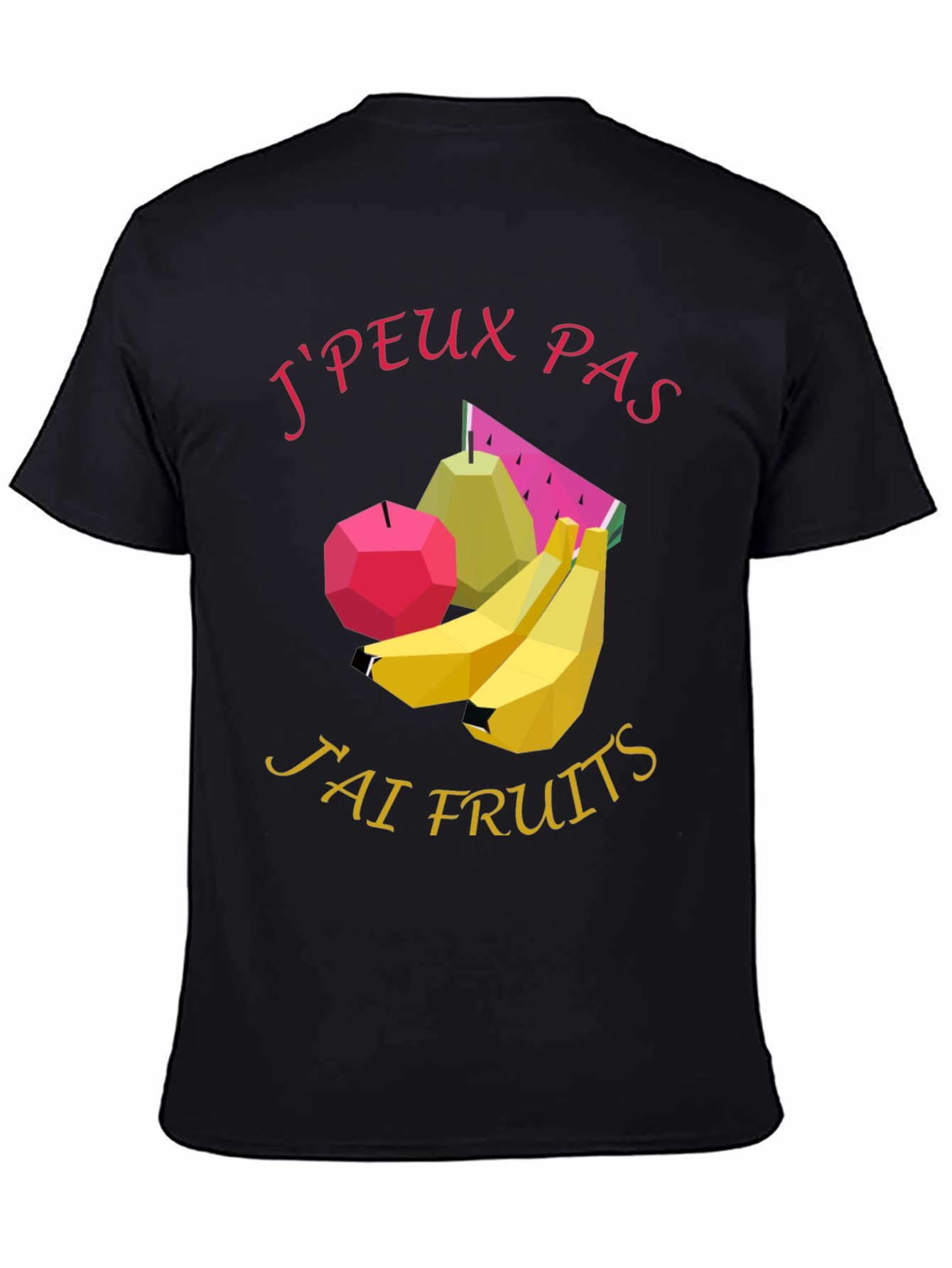 Jpeux Pas Jai Fruits Graphic Tee - Black