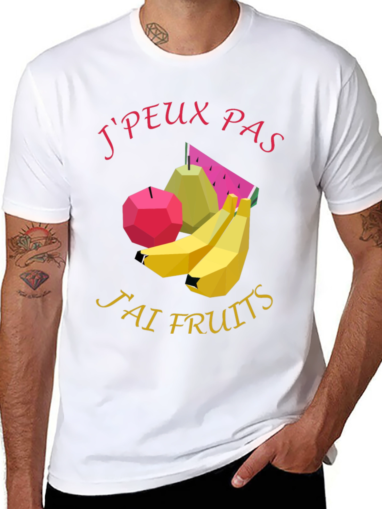 Jpeux Pas Jai Fruits Graphic Tee - Black