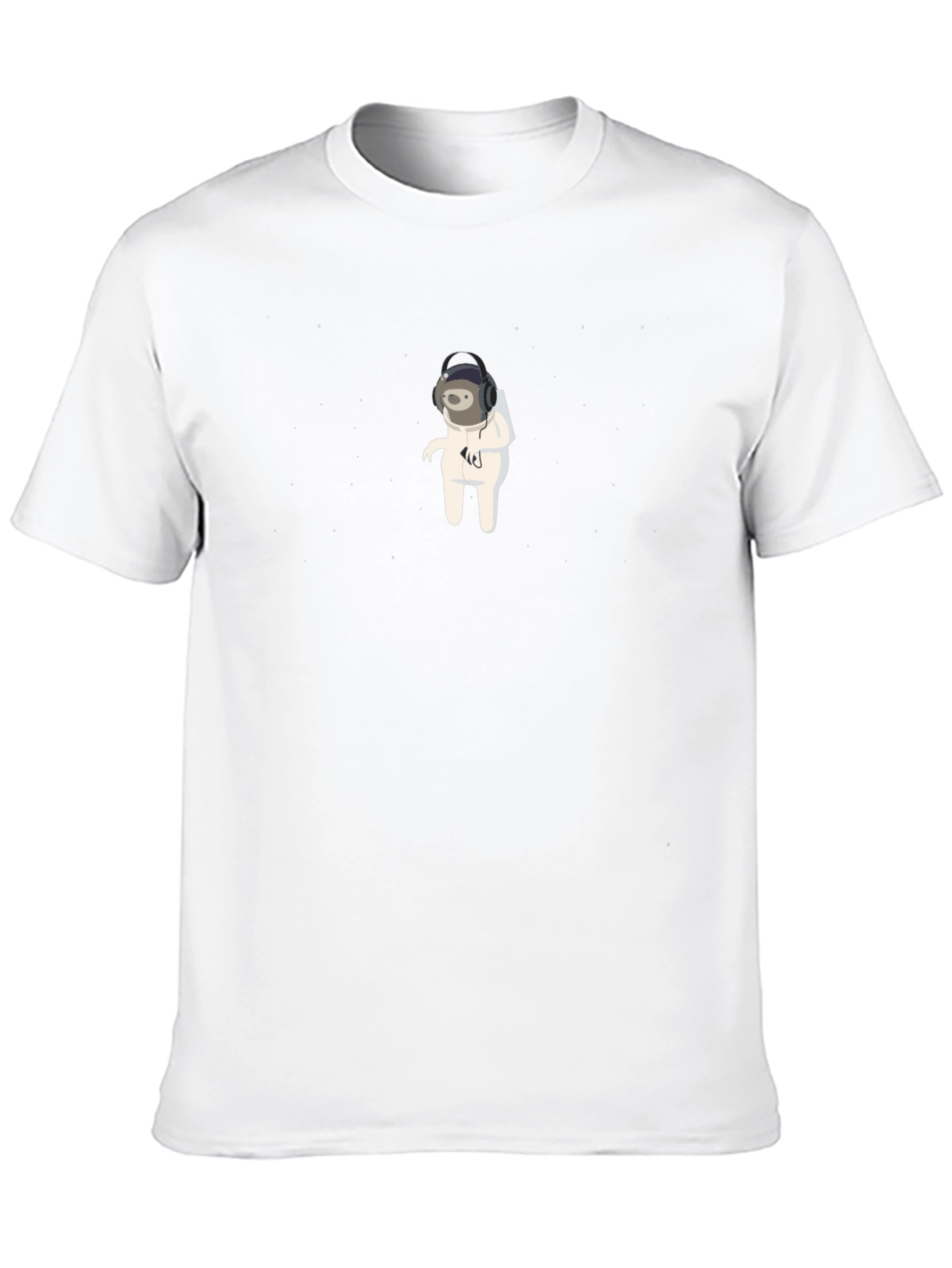 Astronaut Sloth Graphic Tee - Unisex Black T-Shirt