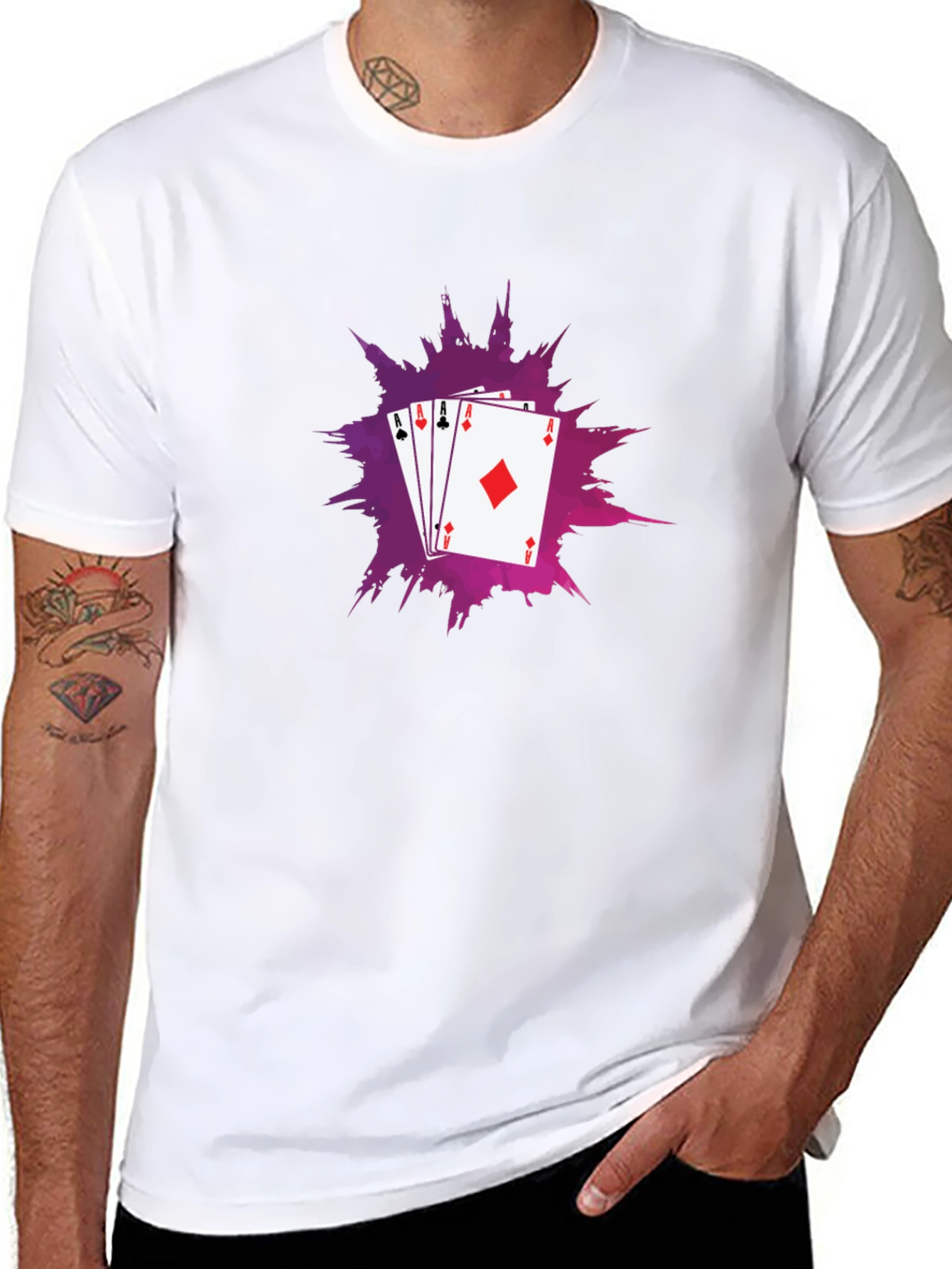 Ace Up Your Sleeve Tee - Gambling T-Shirt