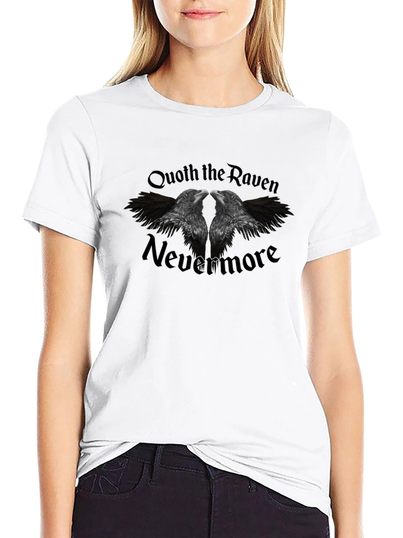 Quoth the Raven Nevermore Black T-Shirt