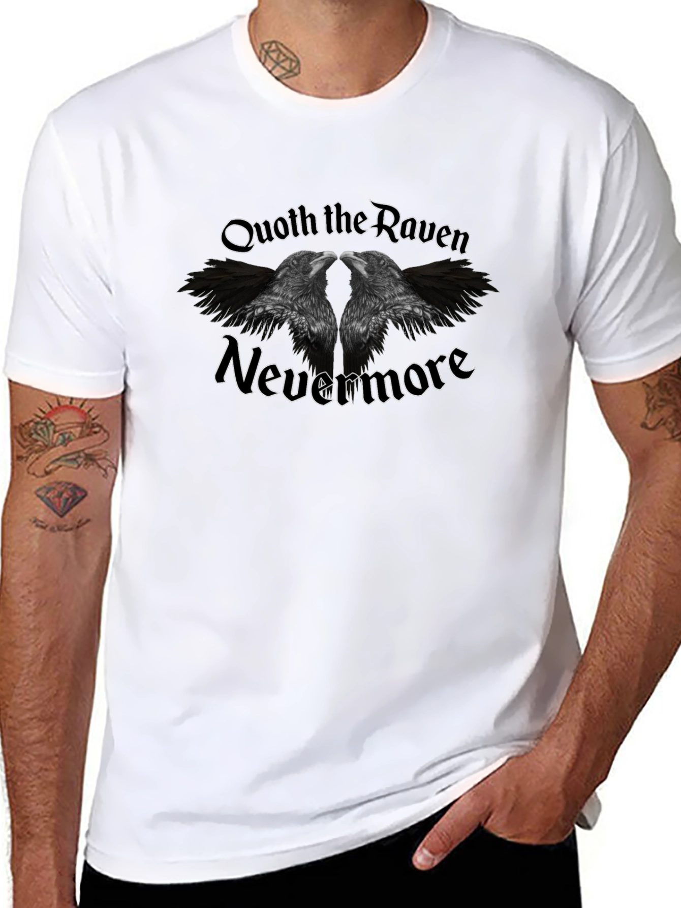 Quoth the Raven Nevermore Black T-Shirt