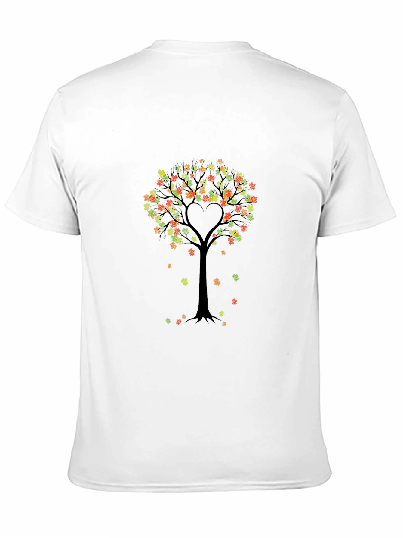 Fall Tree Heart Graphic Tee - Nature Lovers Shirt