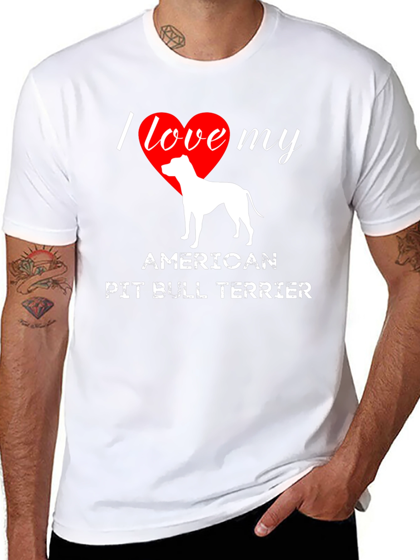 I Love My American Pit Bull Terrier T-Shirt