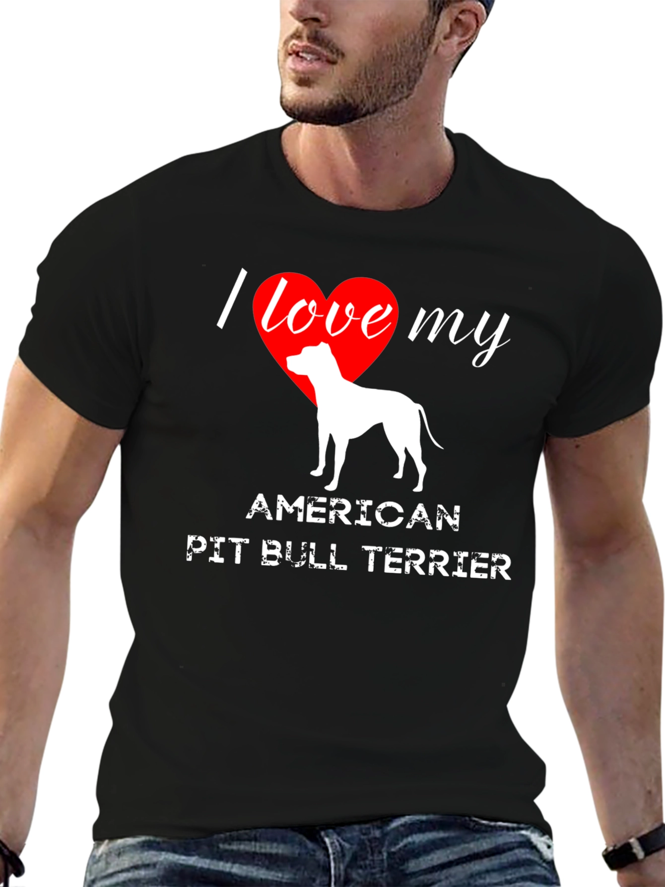 I Love My American Pit Bull Terrier T-Shirt