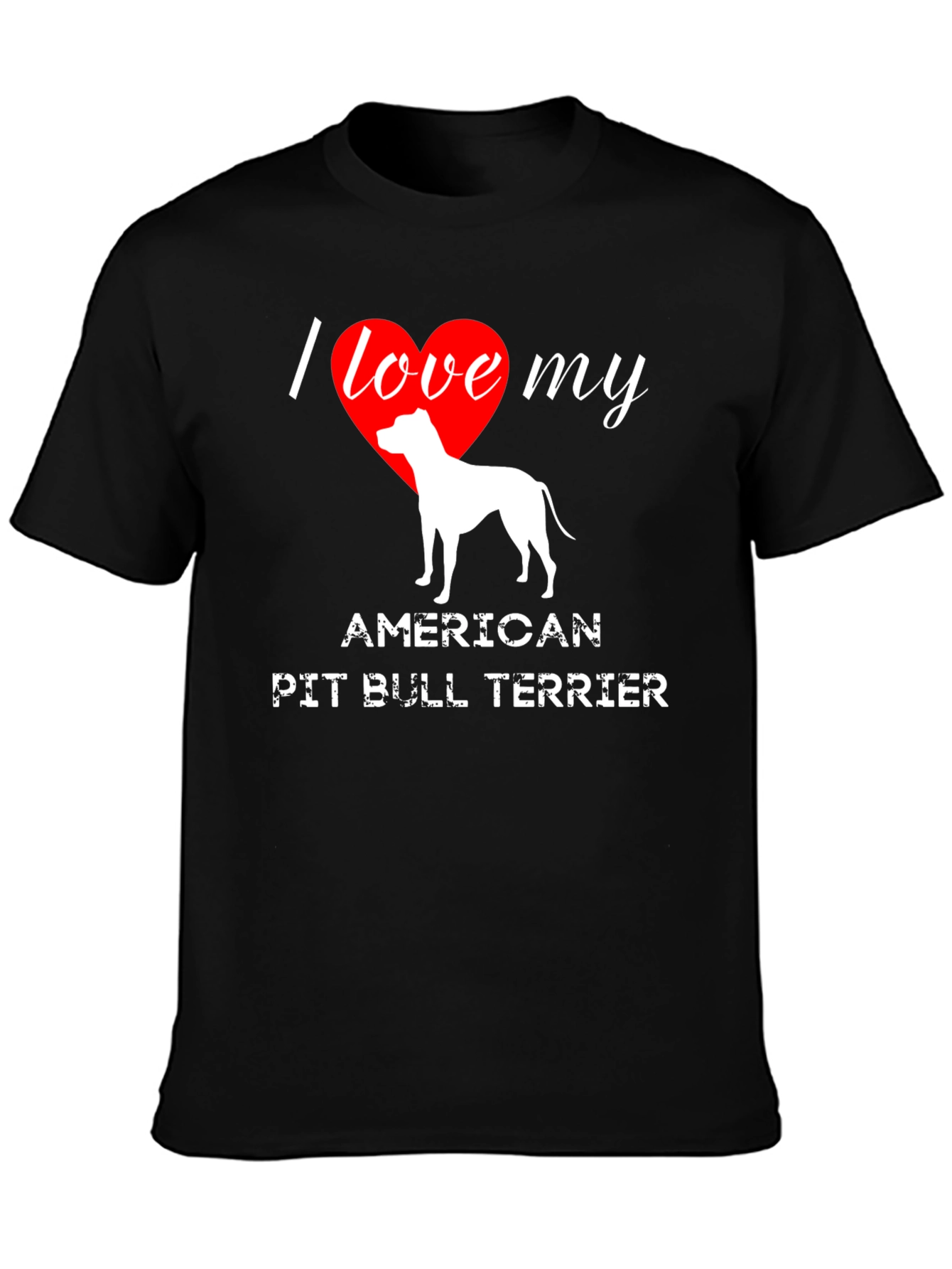 I Love My American Pit Bull Terrier T-Shirt