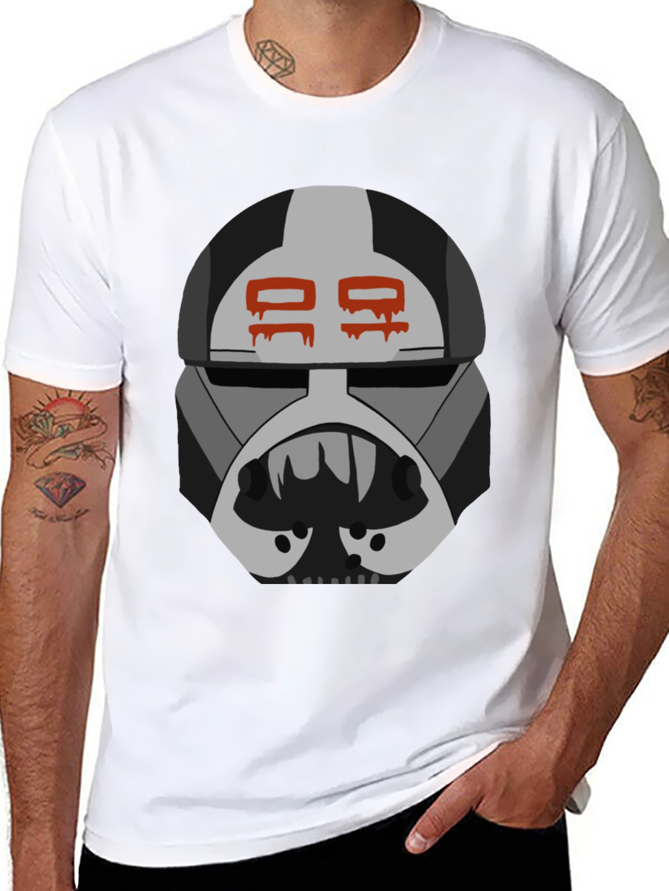 Graphic Tee: Bad Batch Hunter Helmet